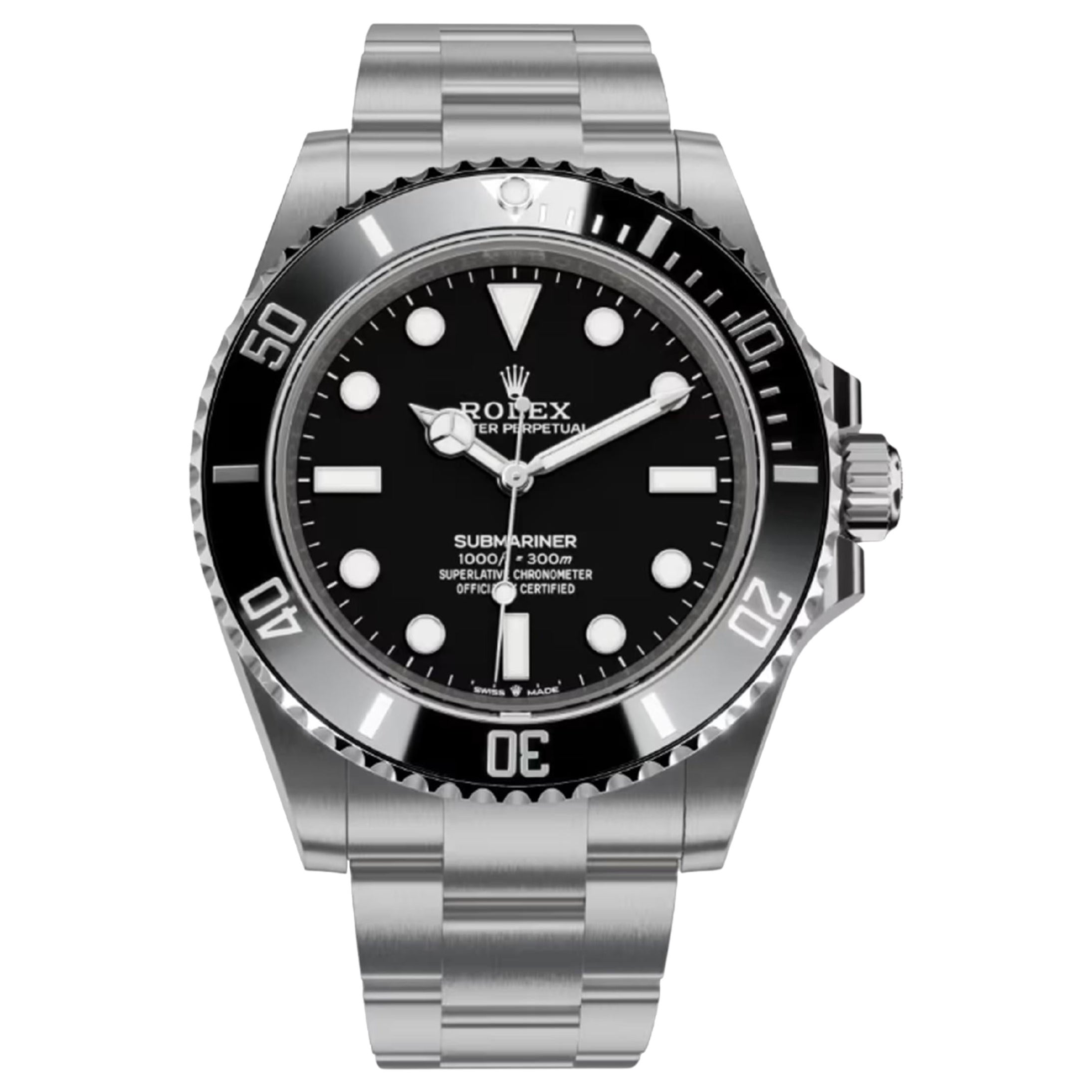 Unworn Rolex Submariner Reference# 124060, Complete set, 2025