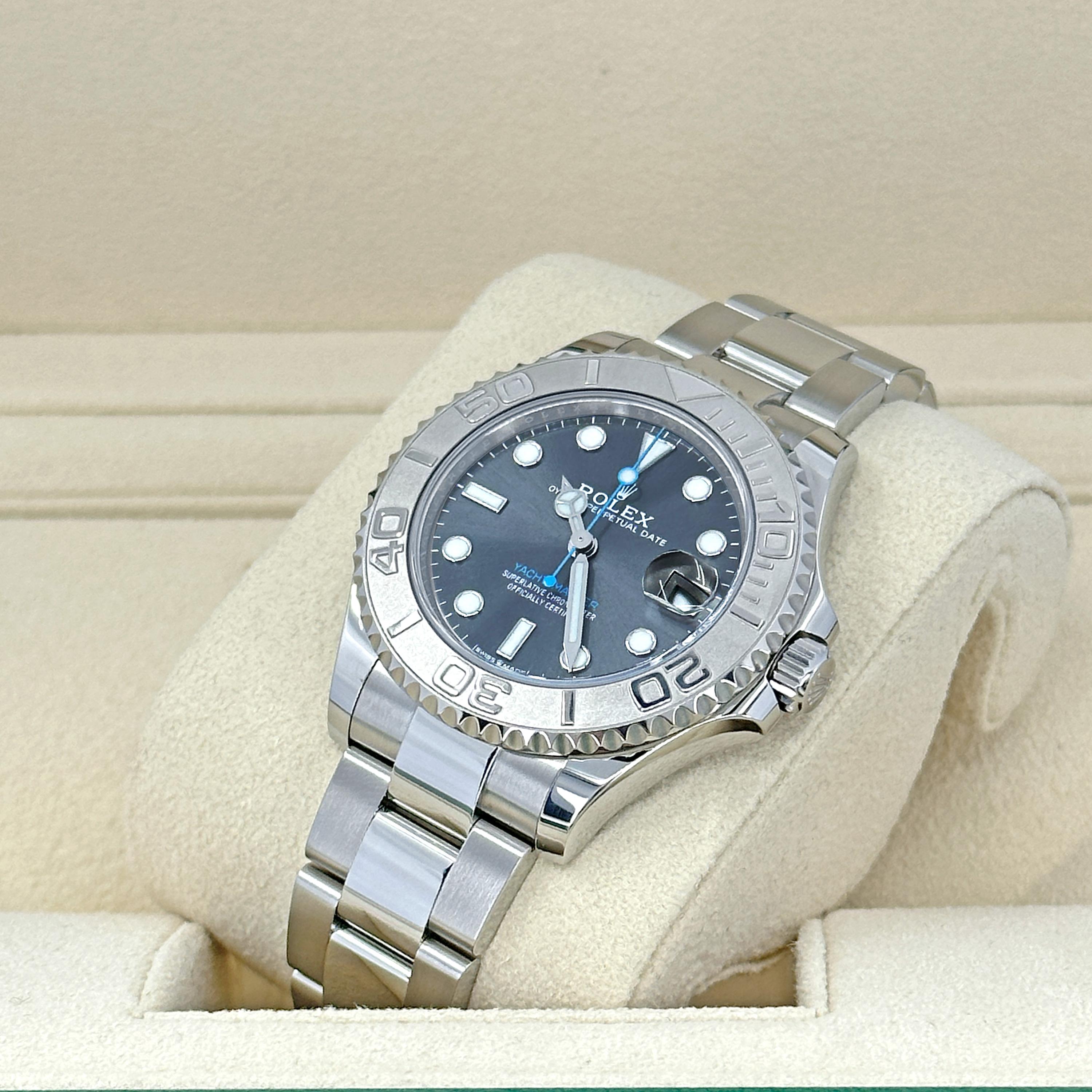 Rolex Yacht-Master 37 non indossato, referenza 268622, set completo, 2025 in vendita 7
