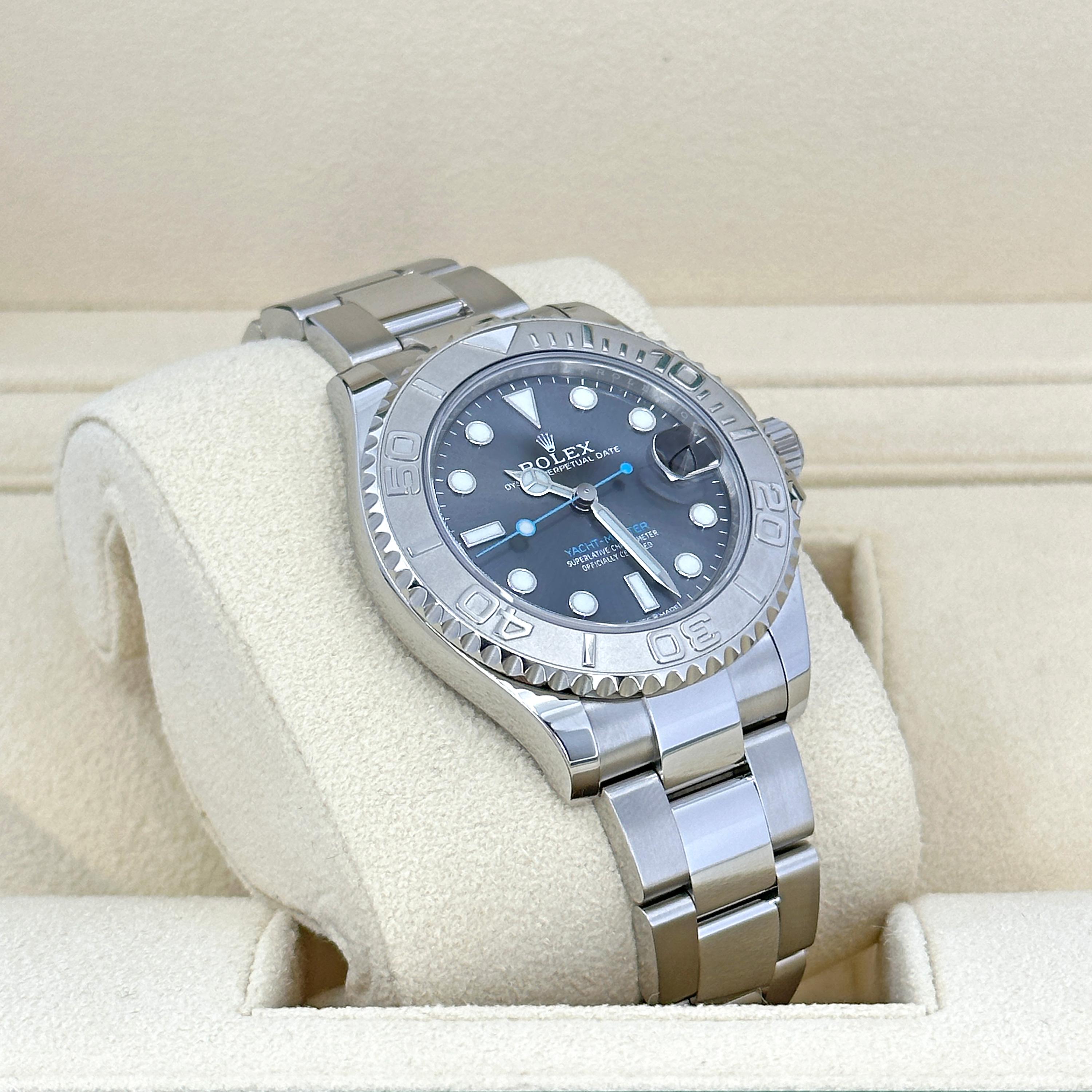 Rolex Yacht-Master 37 non indossato, referenza 268622, set completo, 2025 in vendita 9