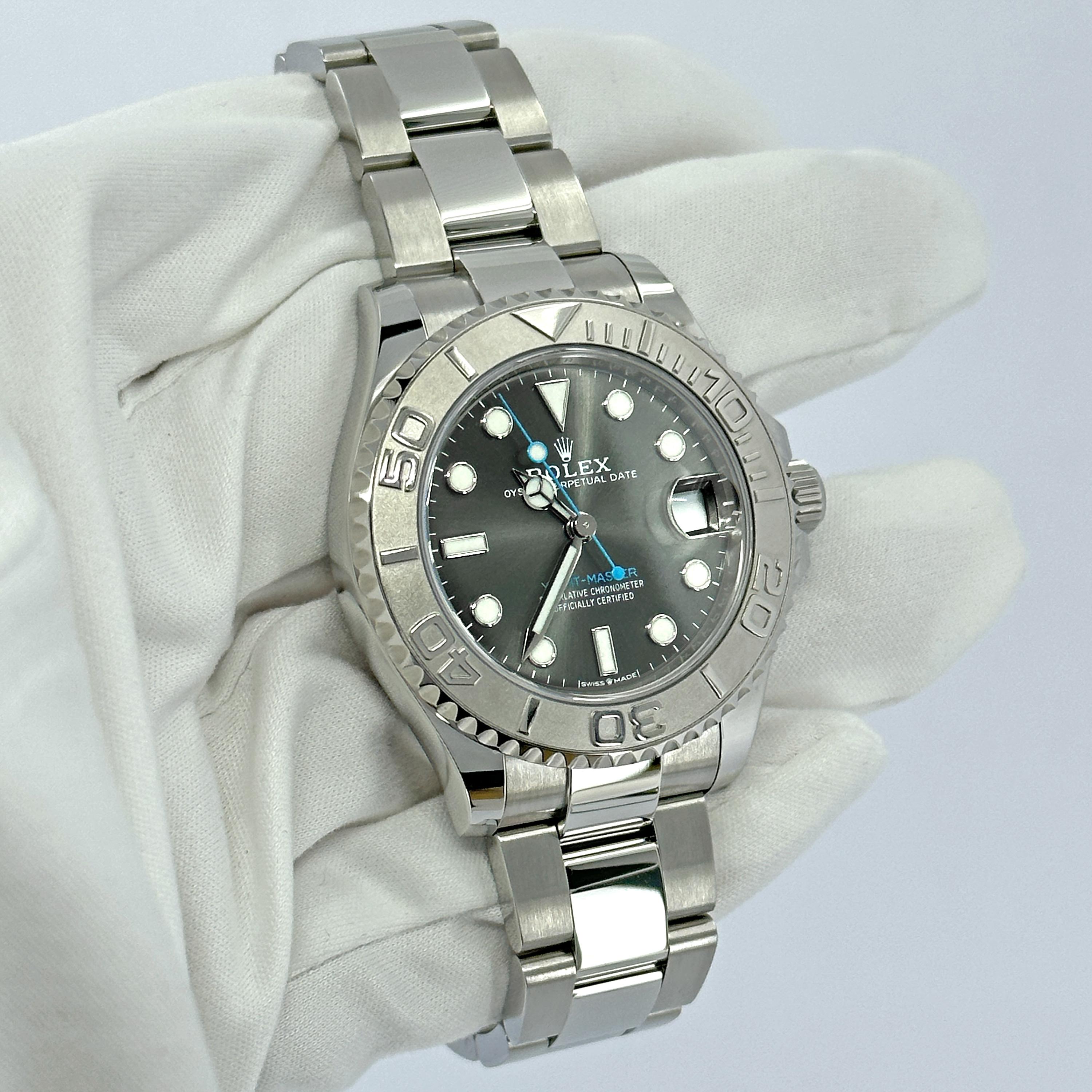 Rolex Yacht-Master 37 non indossato, referenza 268622, set completo, 2025 in vendita 11