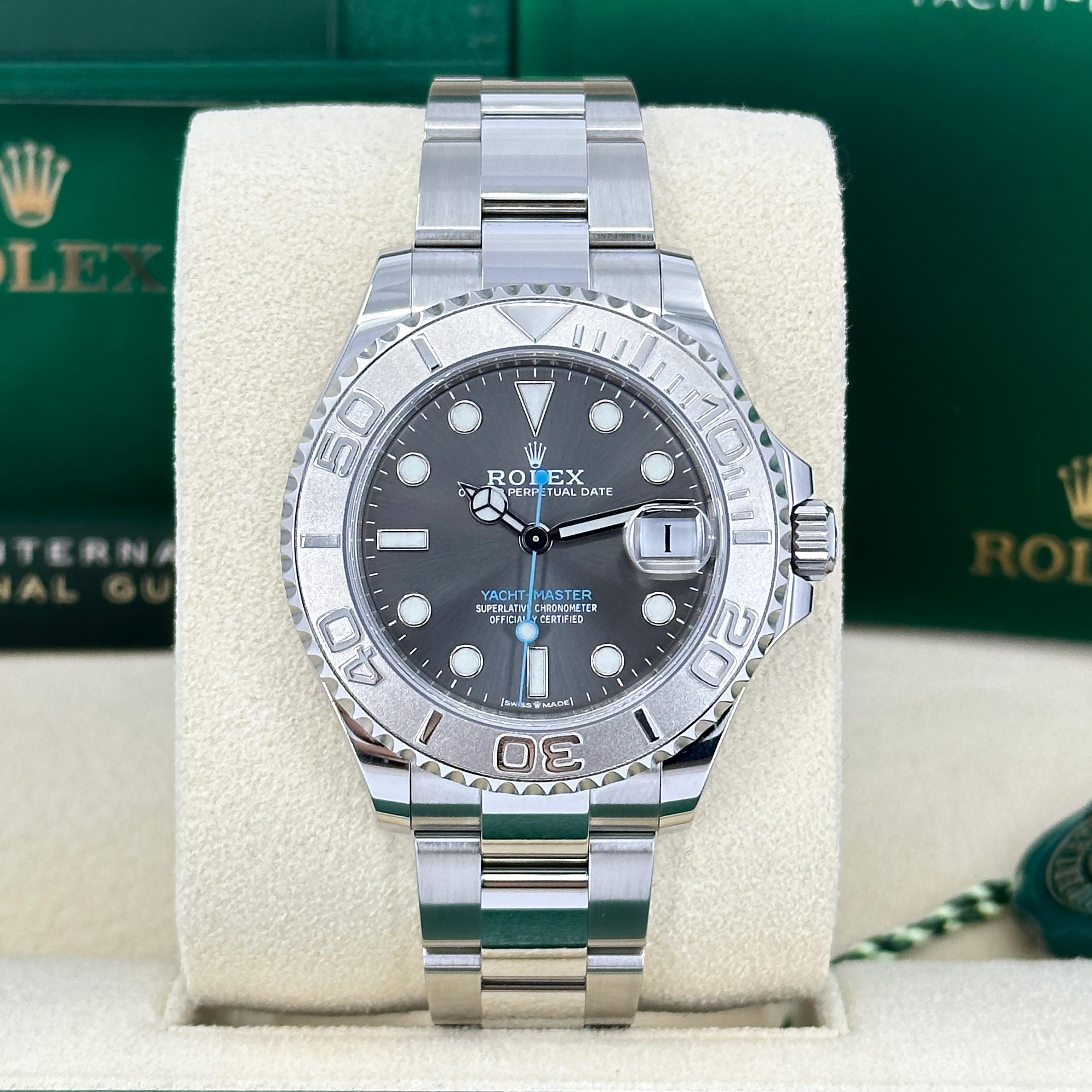 Rolex Yacht-Master 37 non indossato, referenza 268622, set completo, 2025 In condizioni Nuovo in vendita a New York, NY