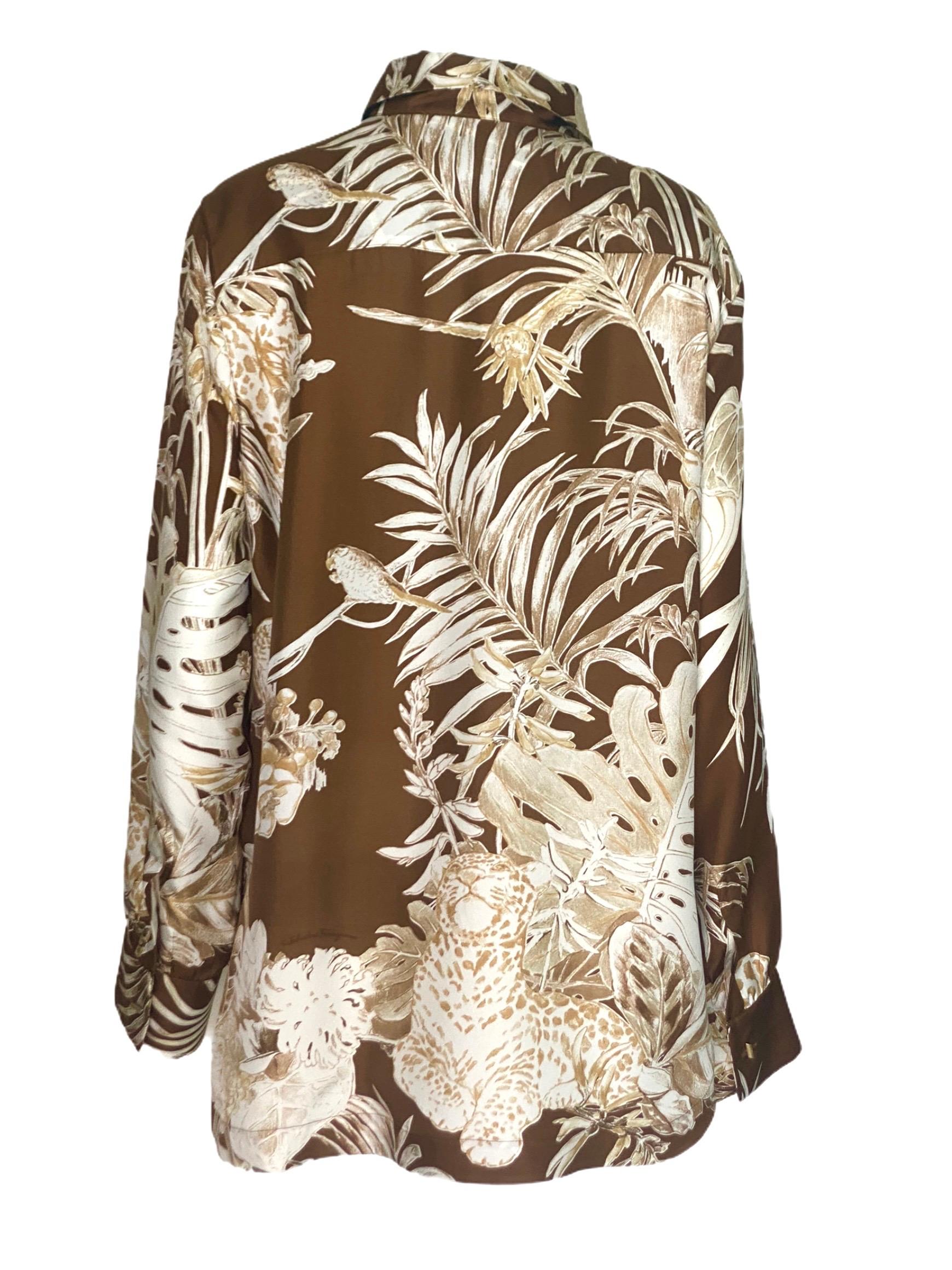 salvatore ferragamo silk blouse