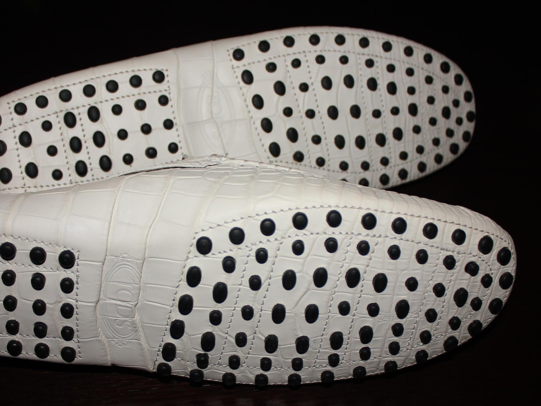 Tod's Mocasines Gommino Mocasines Mate Piel de Cocodrilo Alligator 10 en venta 7