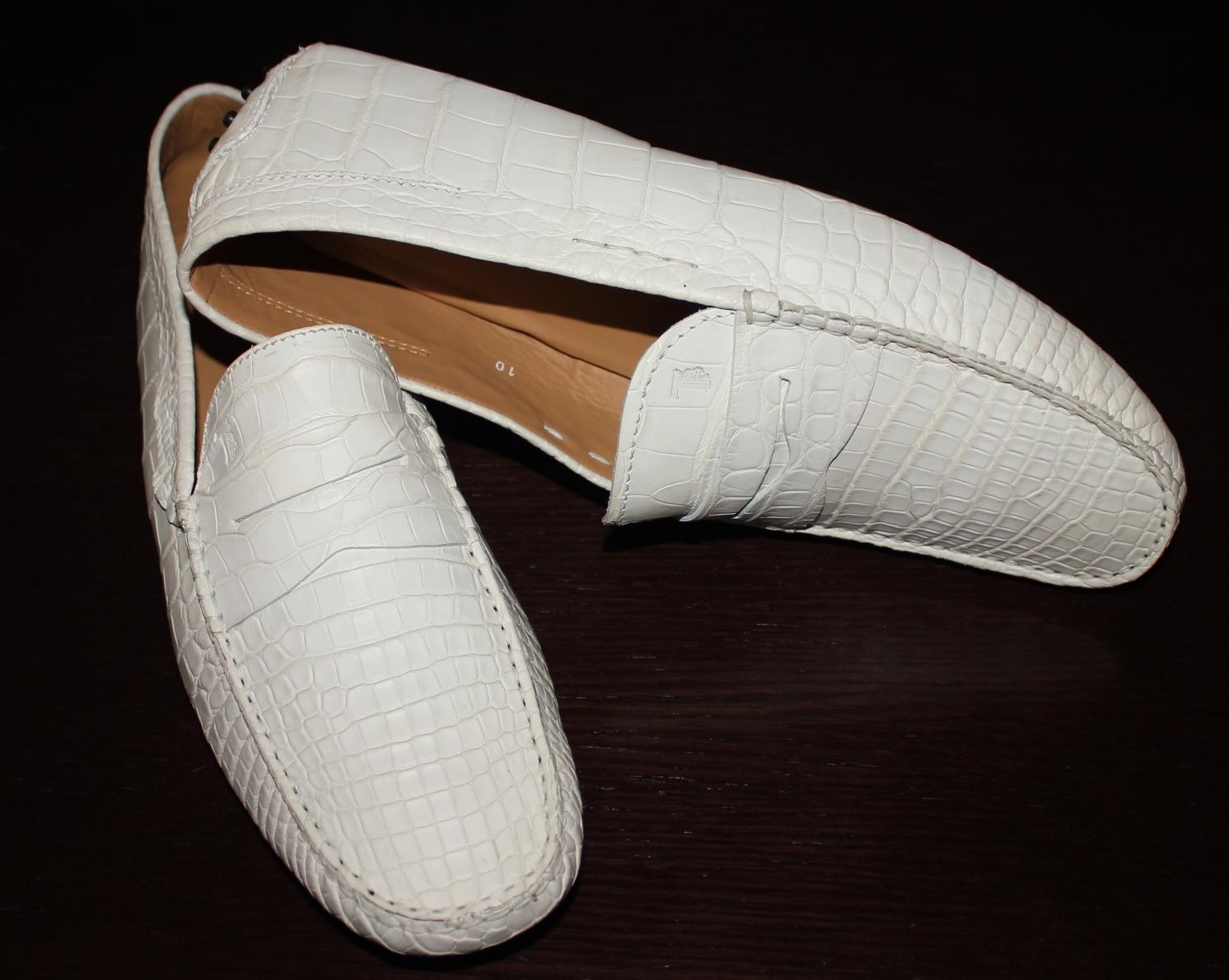 Tod's Mocasines Gommino Mocasines Mate Piel de Cocodrilo Alligator 10 en venta 9