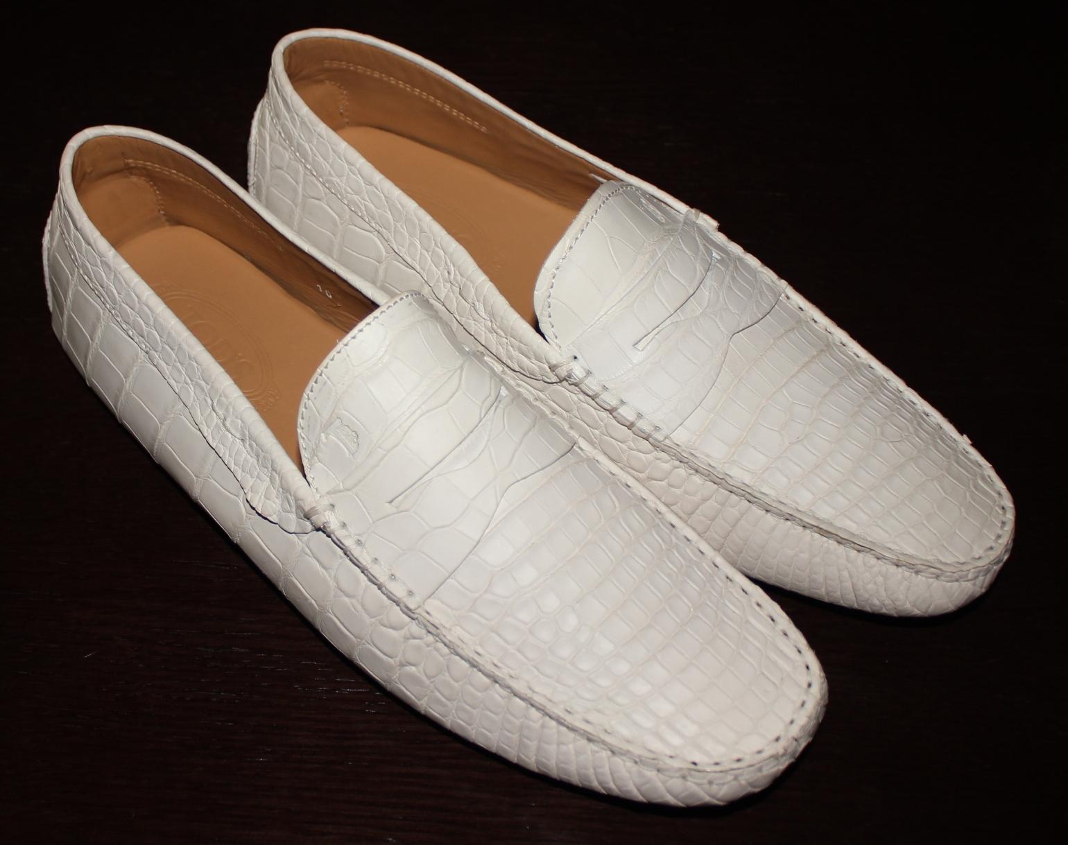 Tod's Mocasines Gommino Mocasines Mate Piel de Cocodrilo Alligator 10 en venta 3