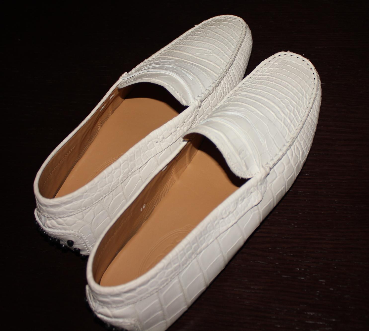 Tod's Mocasines Gommino Mocasines Mate Piel de Cocodrilo Alligator 10 en venta 4