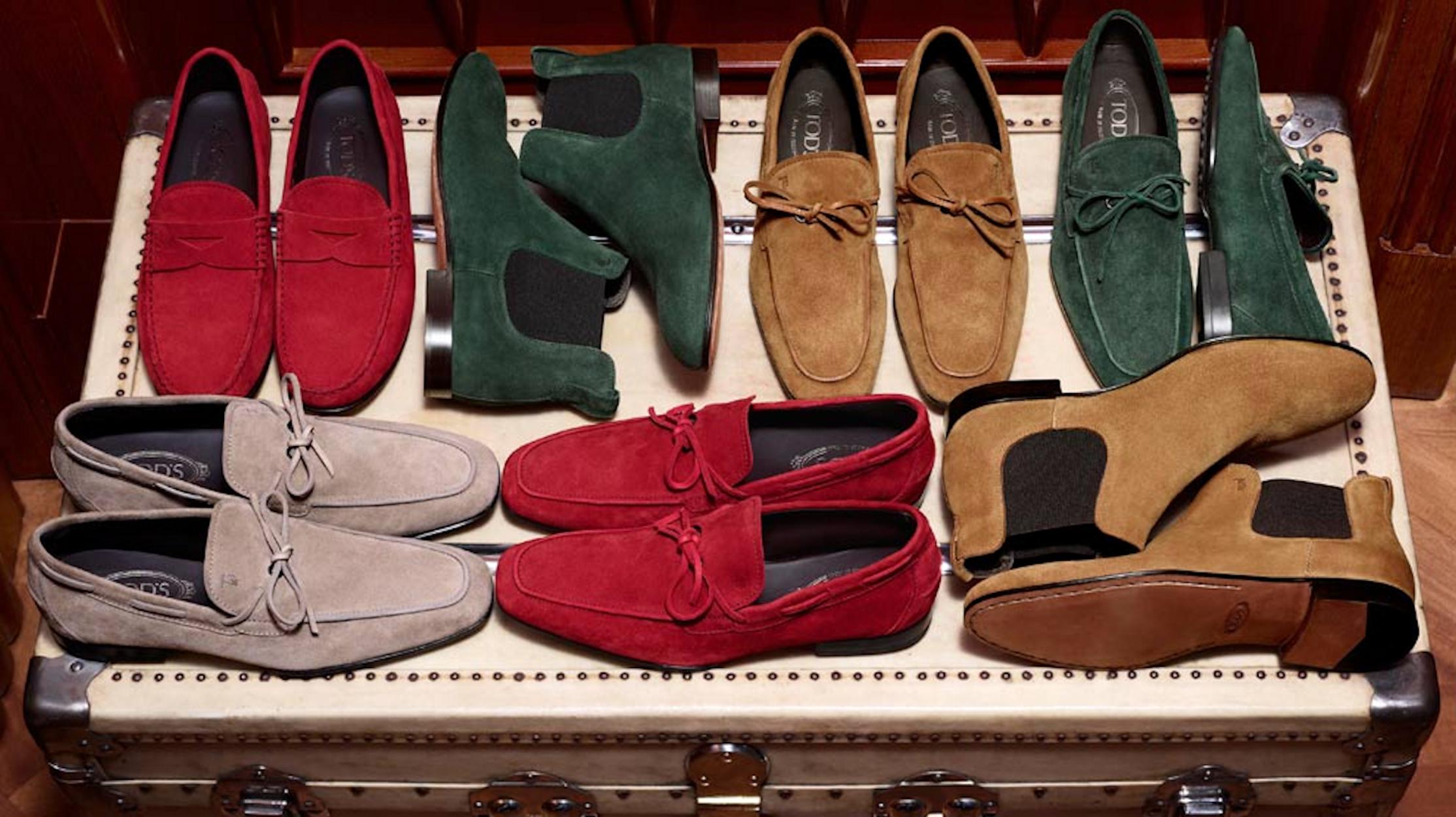 UNWORN Tod's Rotes Wildleder Gommino Driving Moccasins Loafers 11 im Angebot 7