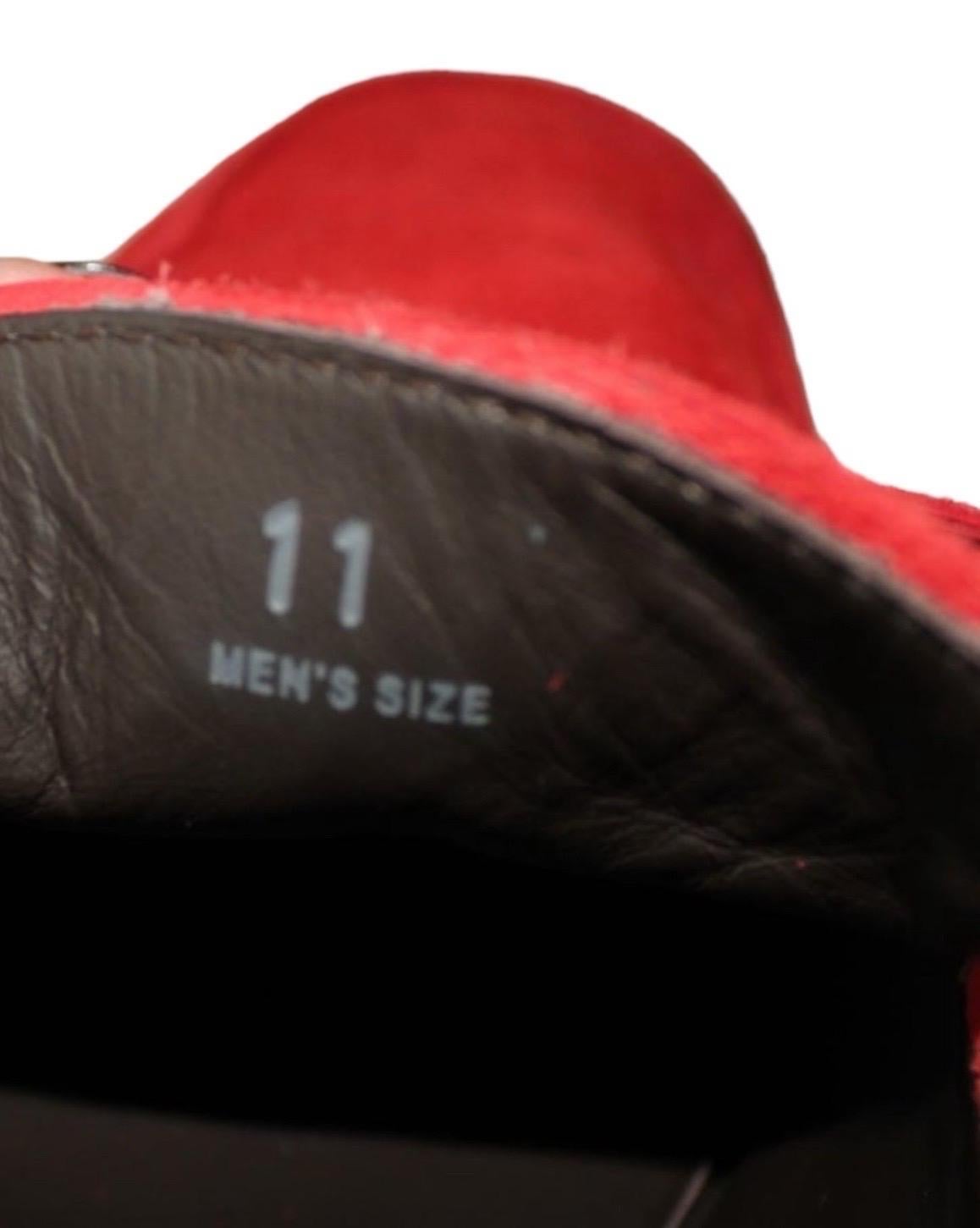 UNWORN Tod's Red Suede Leather Gommino Driving Moccasins Loafers 11 For Sale 4