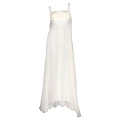 UNWORN Versace 2007 Silk Goddess Evening Bridal Wedding Gown Maxi Dress 42