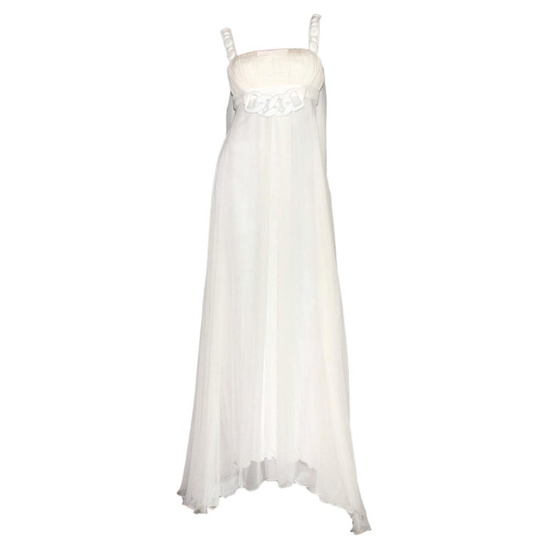 UNWORN Versace 2007 Silk Goddess Evening Bridal Wedding Gown Maxi Dress 42 UNWORN Versace 2007 Silk Goddess Evening Bridal Wedding Gown Maxi Dress 42