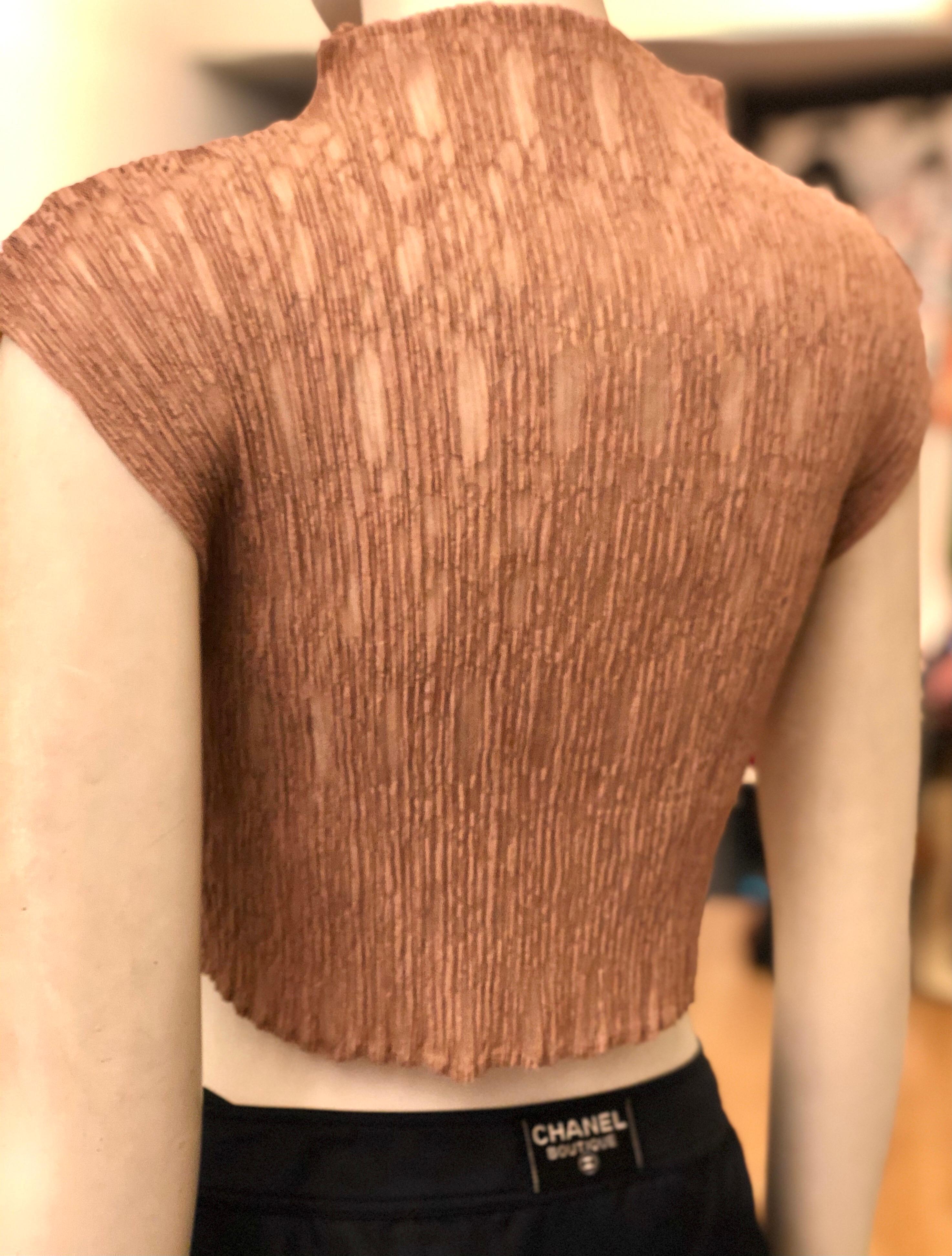 issey miyake crop top