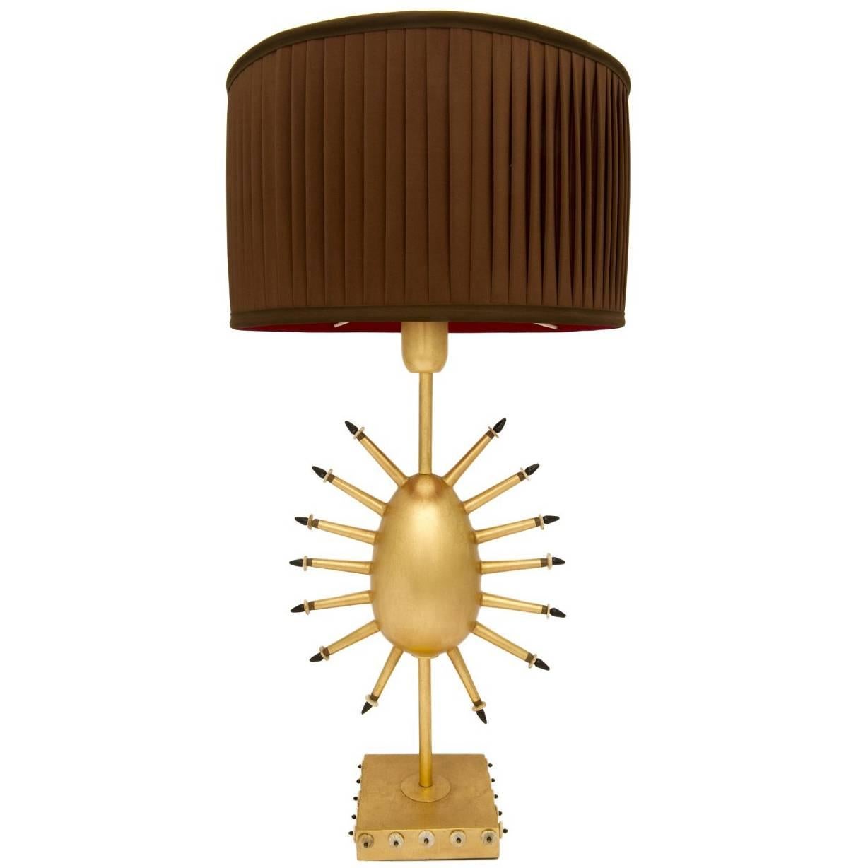 Uovo Raggiante Golden Table Lamp