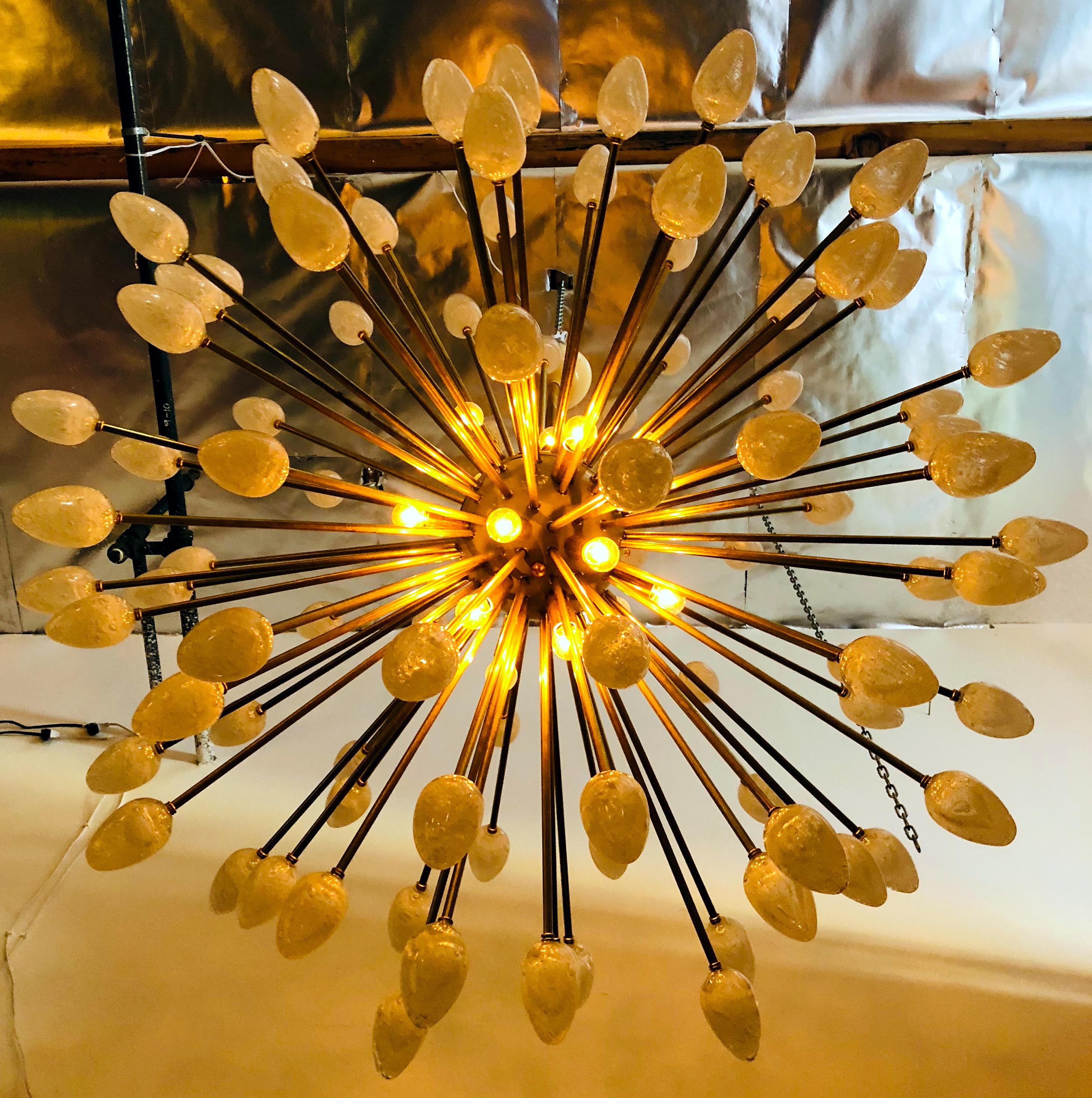 Uovo Sputnik Chandelier by Fabio Ltd In Excellent Condition In Los Angeles, CA