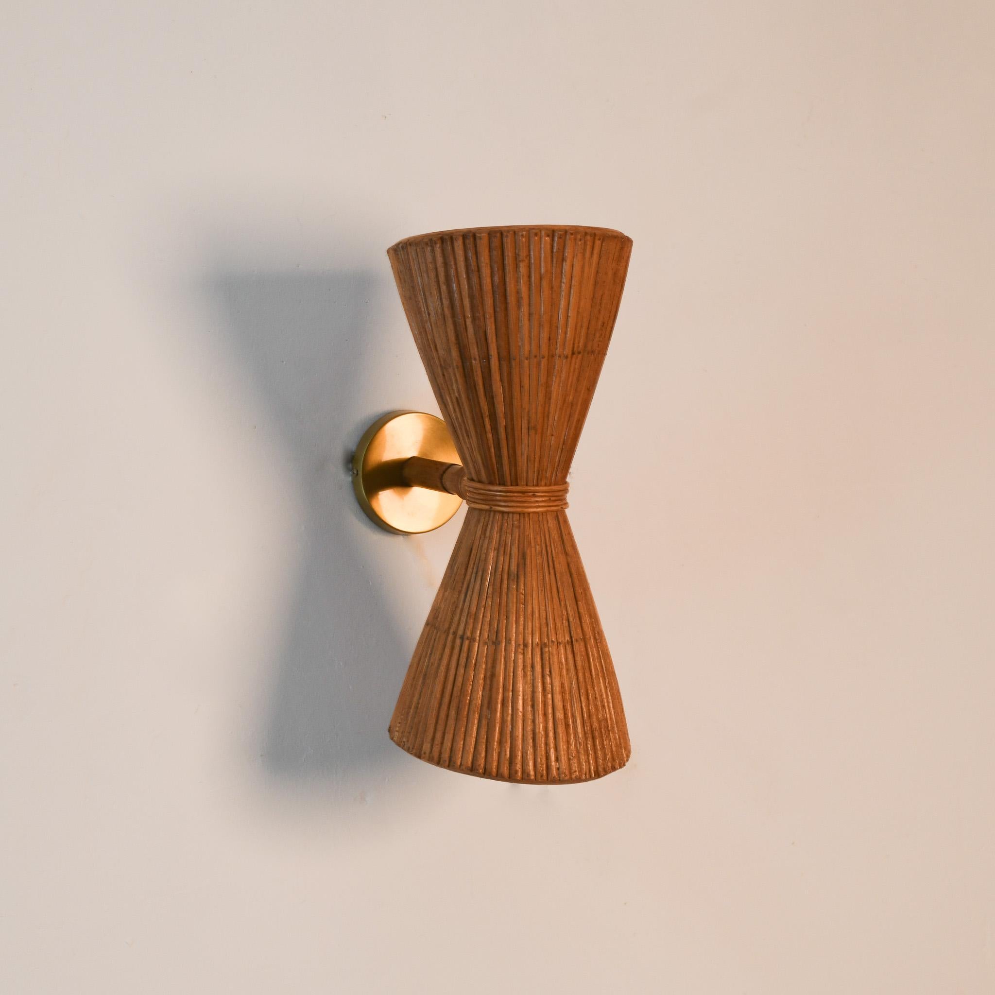 Filippino Lampada da parete in rattan per interni Up&Up in vendita
