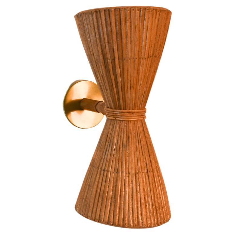 Up and Down Interior Rattan Wall Lamp