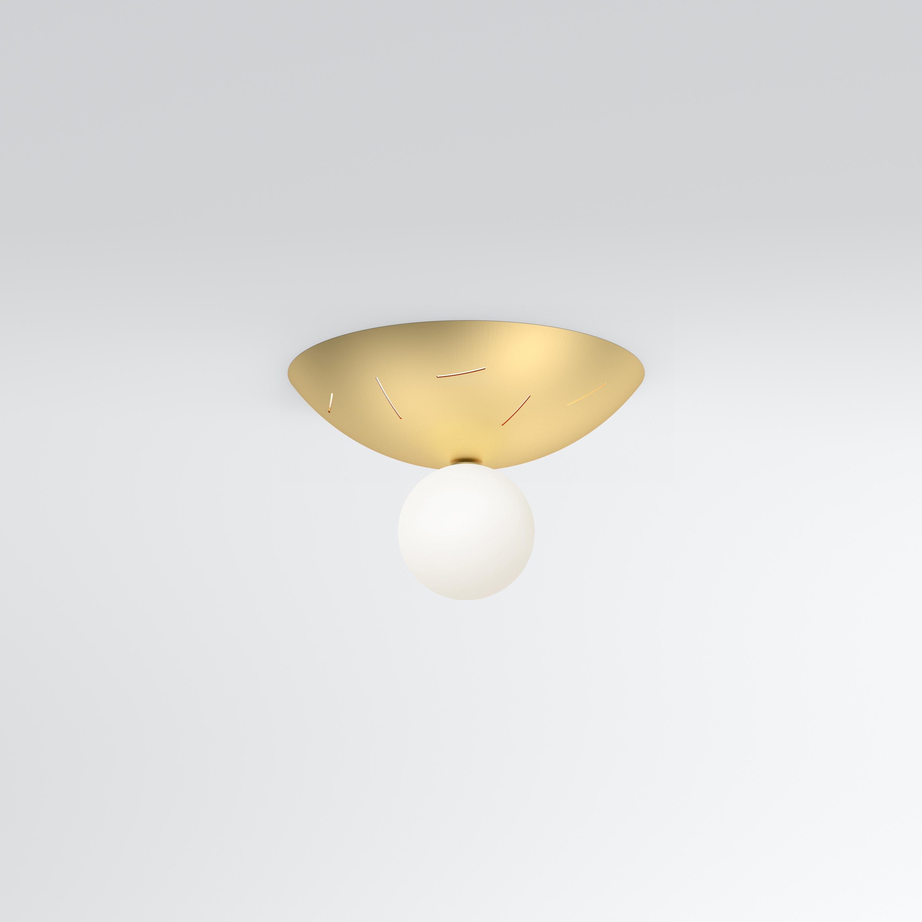 Up and Down With Tube Brass Ceiling Light by Atelier Areti For Sale 4
