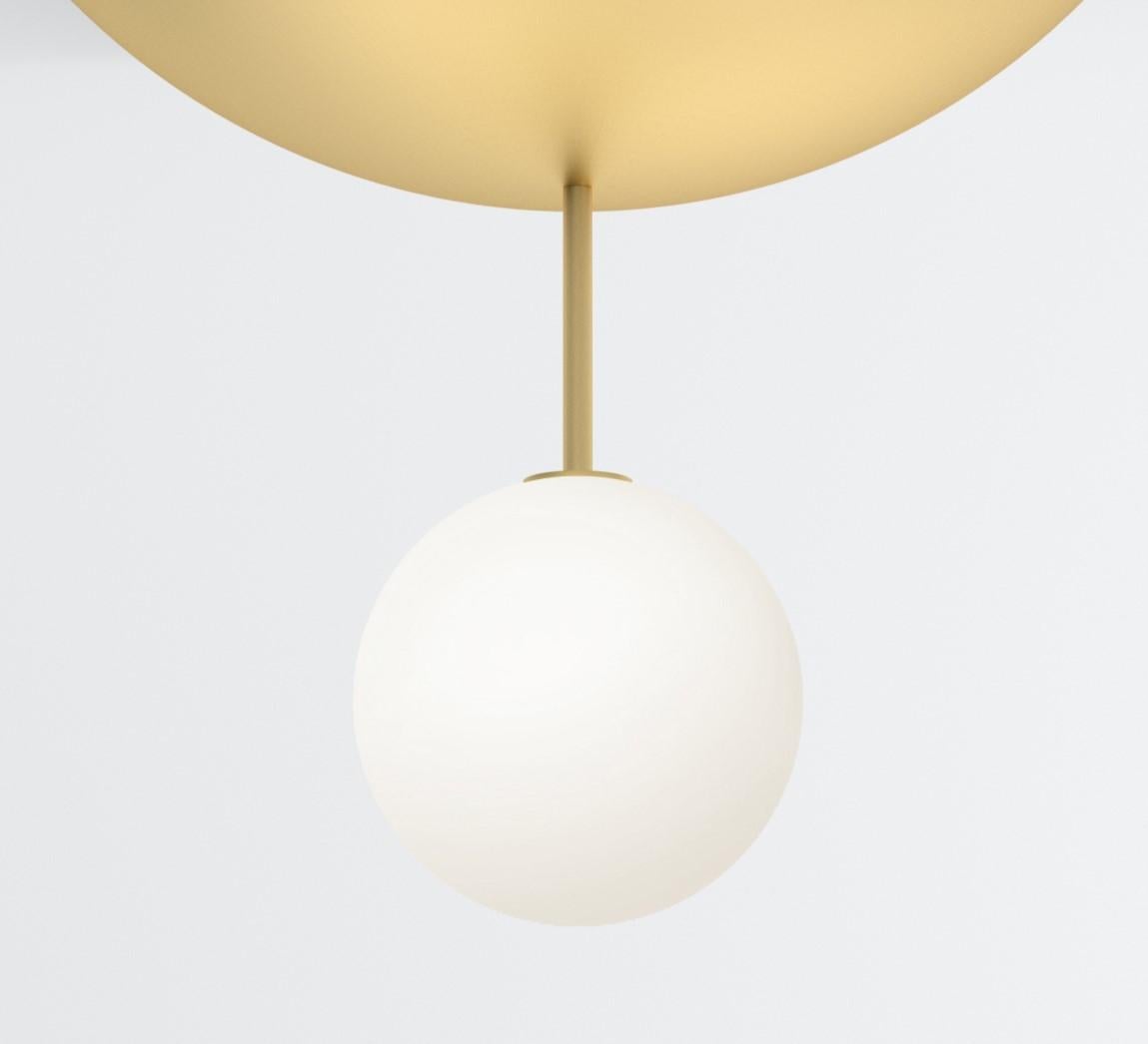 Post-Modern Up and Down With Tube Brass Ceiling Light by Atelier Areti For Sale