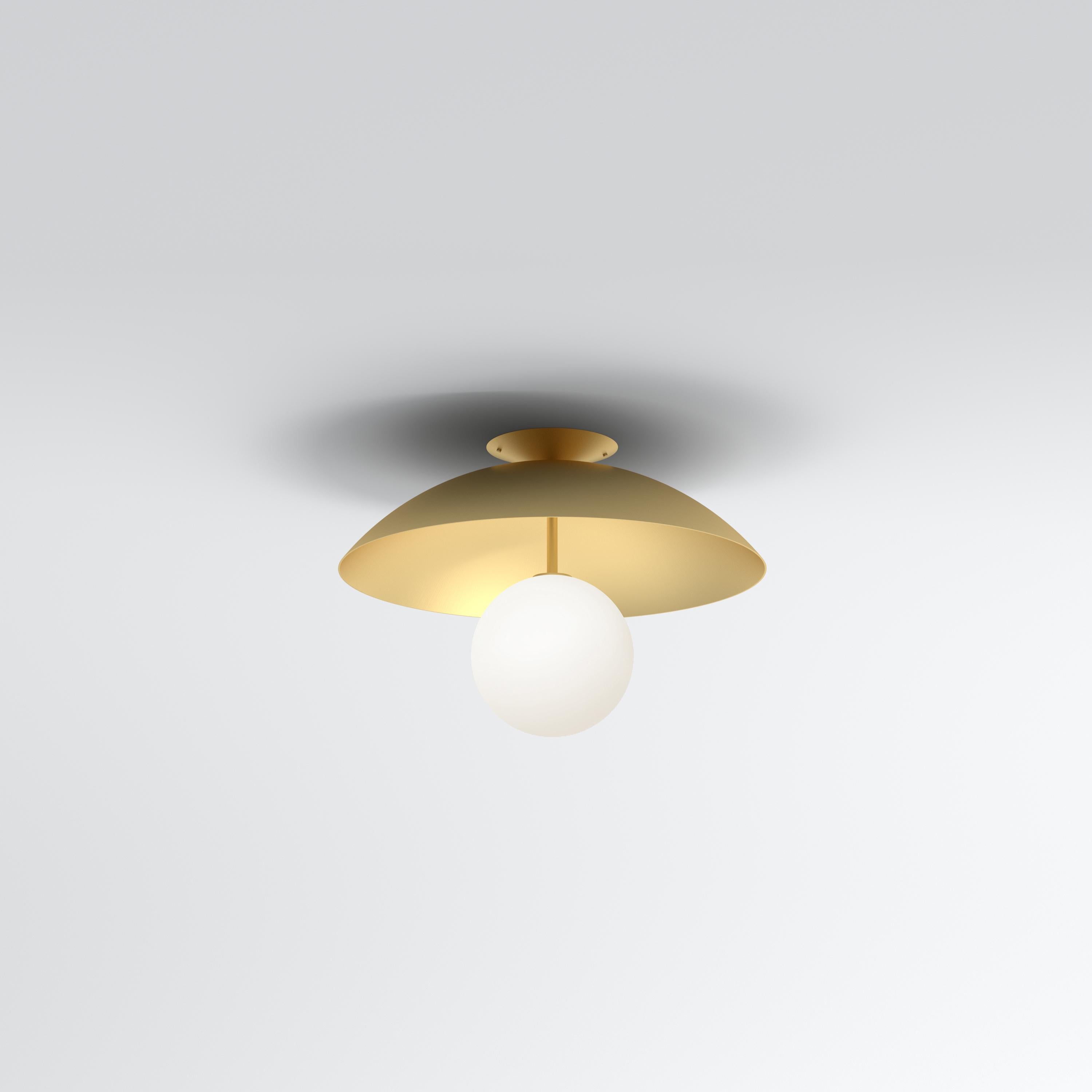 Up and Down With Tube Brass Ceiling Light by Atelier Areti In New Condition For Sale In Geneve, CH