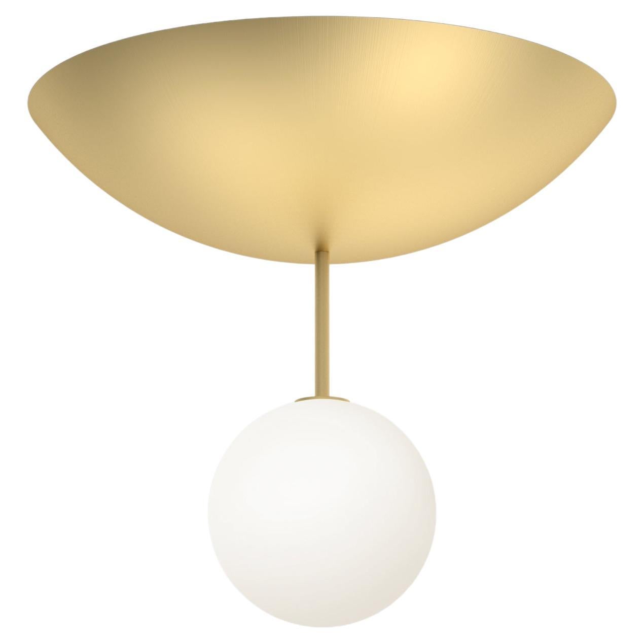Up and Down With Tube Brass Ceiling Light by Atelier Areti For Sale