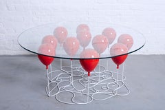 Modern Rose Gold Coffee Table, Round