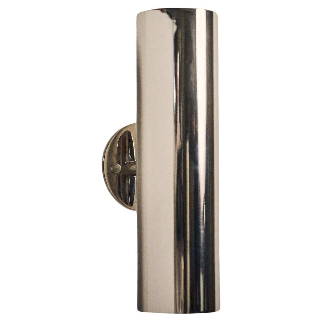 Up Down Light, Nickel Plated Brass by, DUNLIN For Sale
