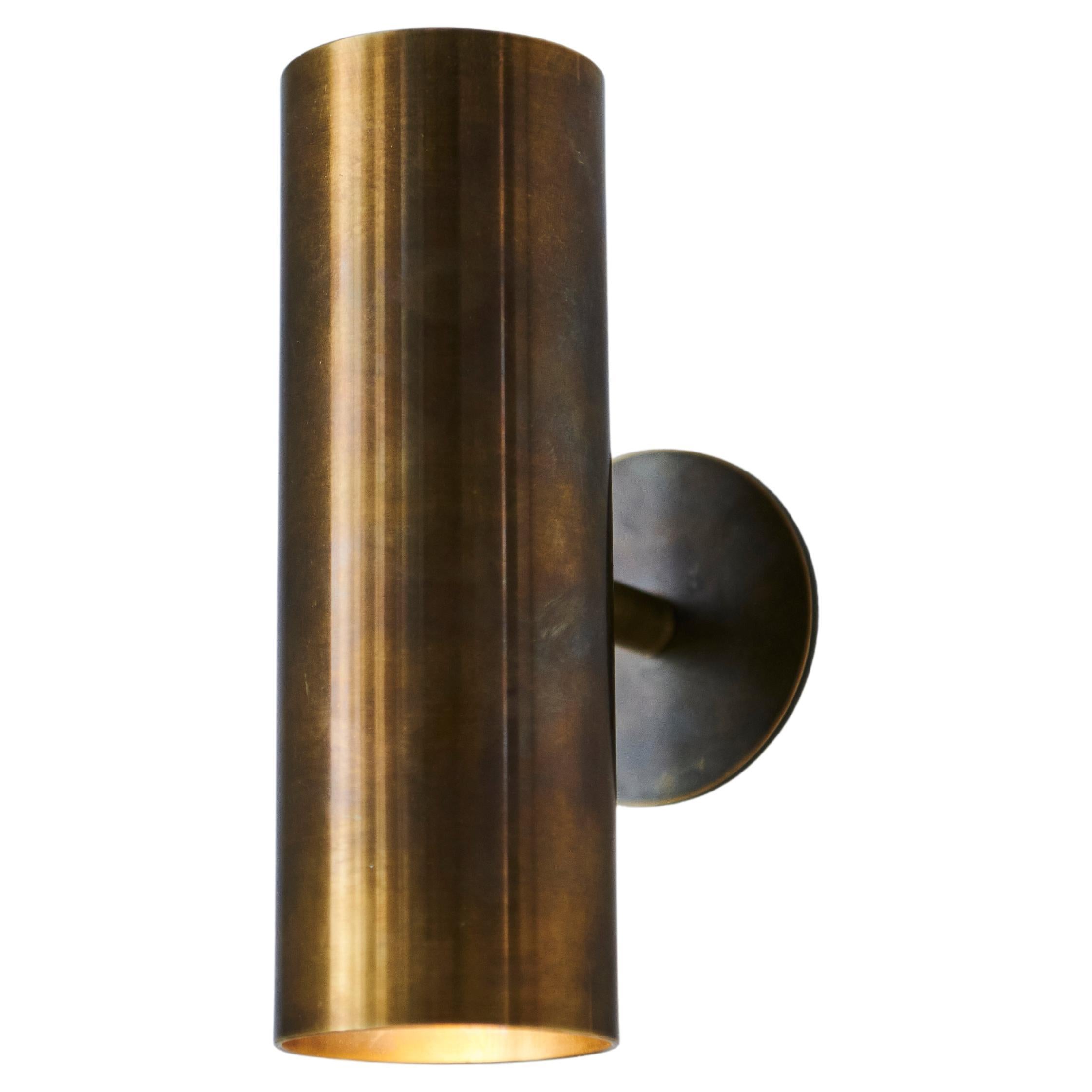 Up Down Light, Tarnished Raw Brass by, DUNLIN For Sale at 1stDibs