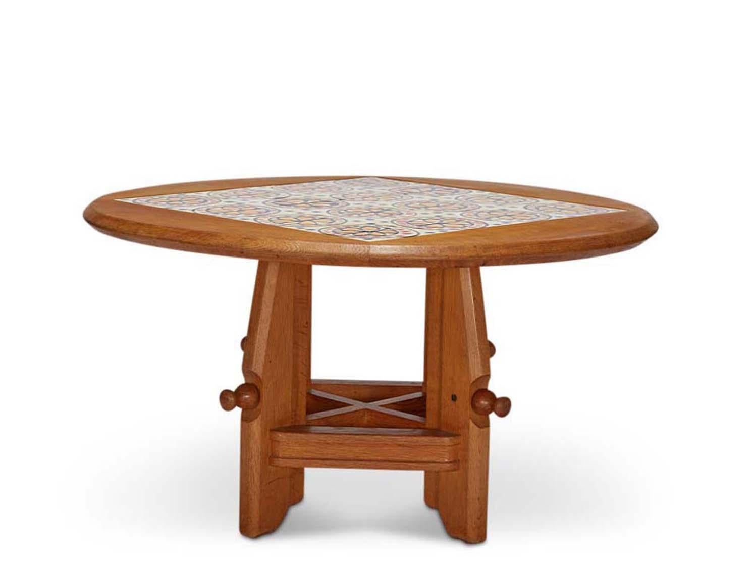 Table basse en chêne Up/Down par Guillerme & Chambron Bon état - En vente à Los Angeles, CA