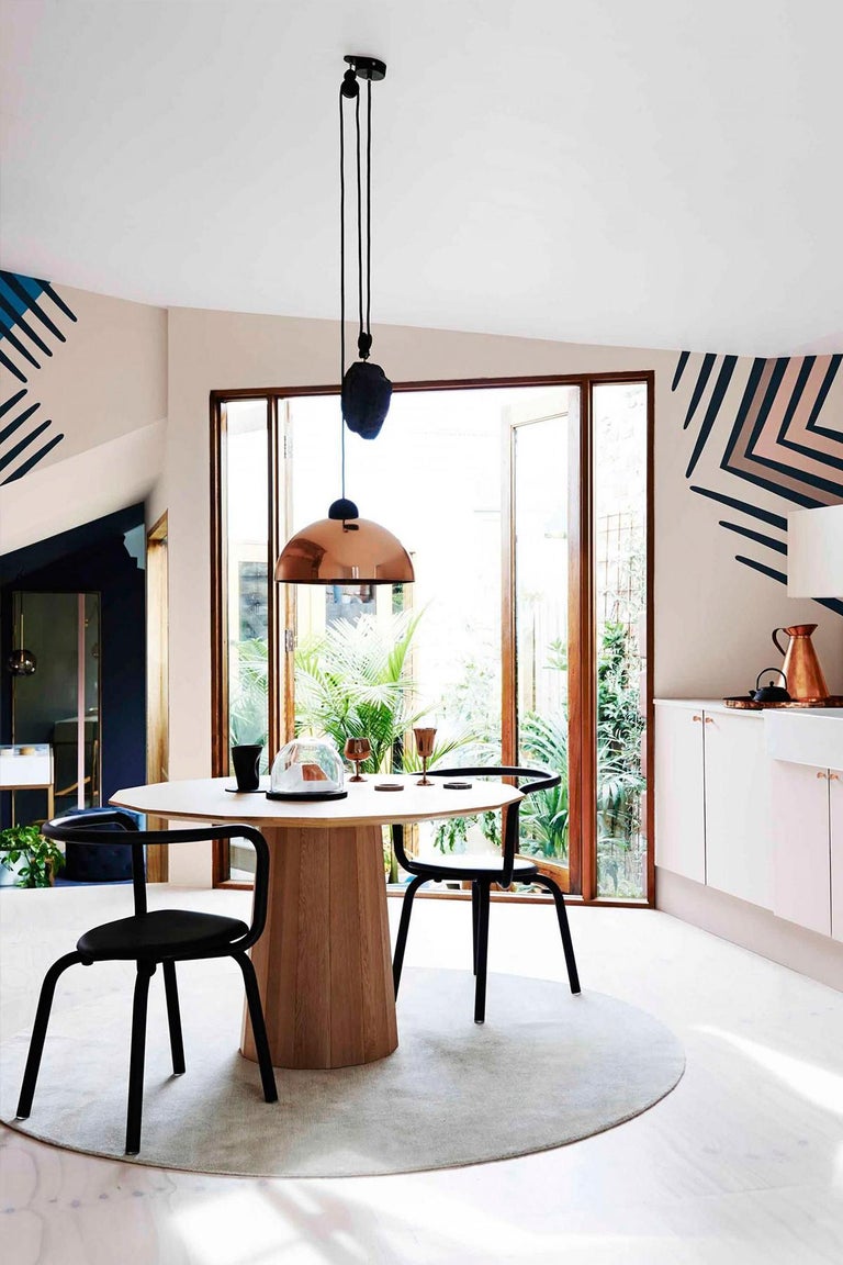 Up-Down Pendant, Height Adjustable Light, Matte Black Shade, Black ...