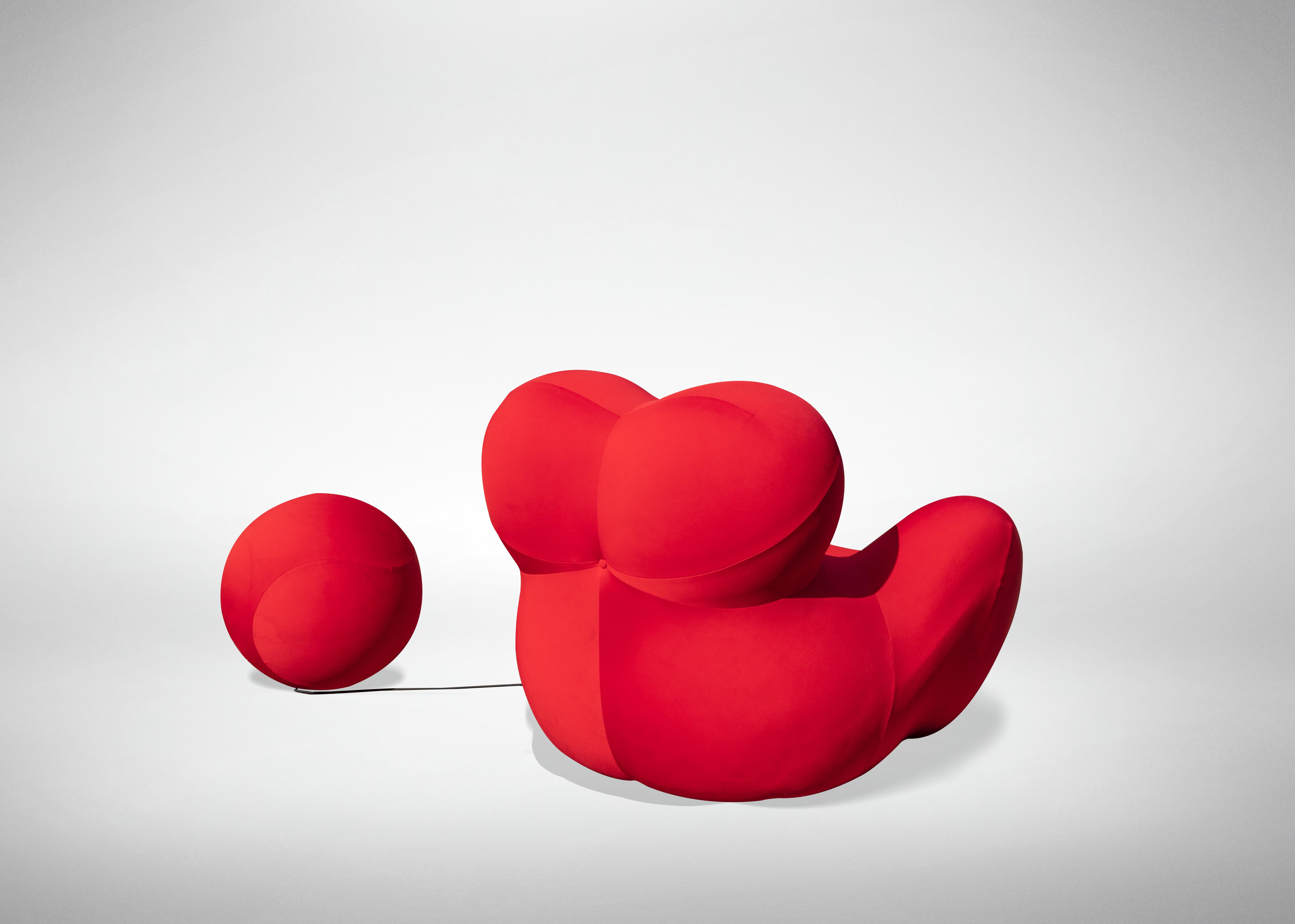 Fauteuil et repose-pieds Up Du5 and Du6 de Gaetano Pesce pour B&B, 1970 en vente 1