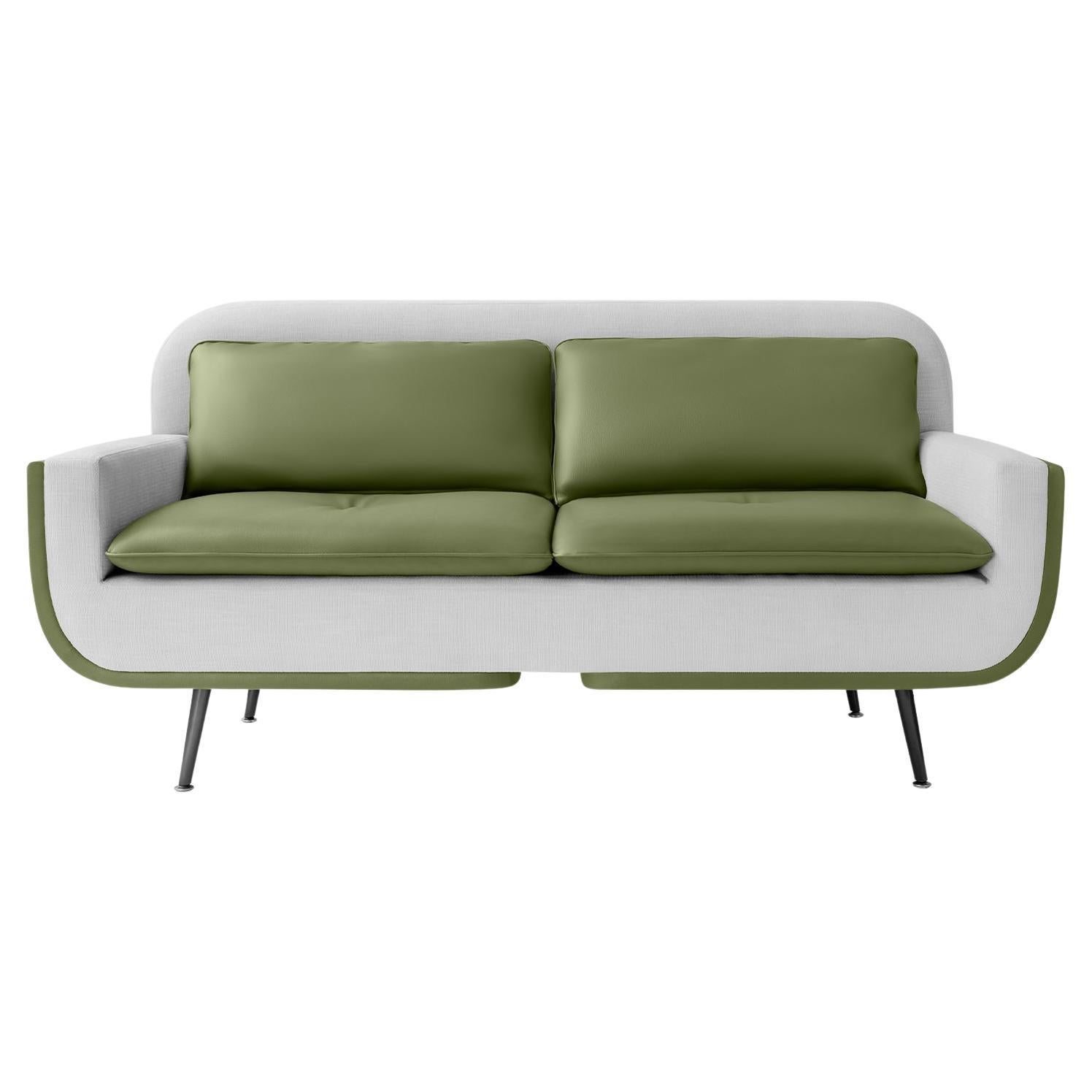 Up Green Two Seater Sofa For Sale