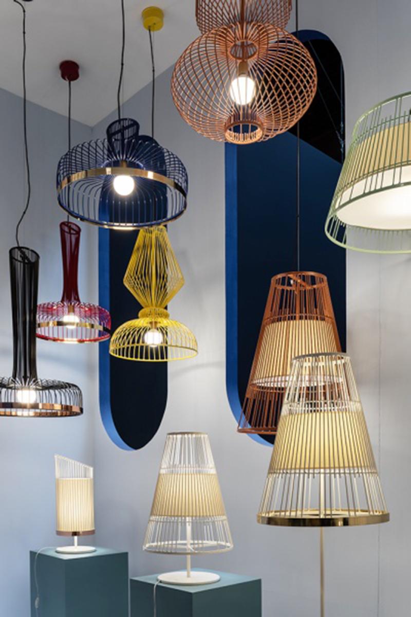 Blending repetitive linear patterns with shapely silhouettes, Up Pendant Lamp helps to infuse any interior with a touch of industrial style. Made to Order.

Utu Lamps is part of the Mambo Unlimited Ideas design group from Portugal.
Utu’s