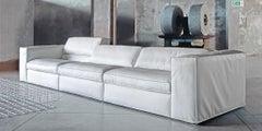 Up Medium 3-Seat Sofa in AT192 Beige Upholstery by Giuseppe Viganò