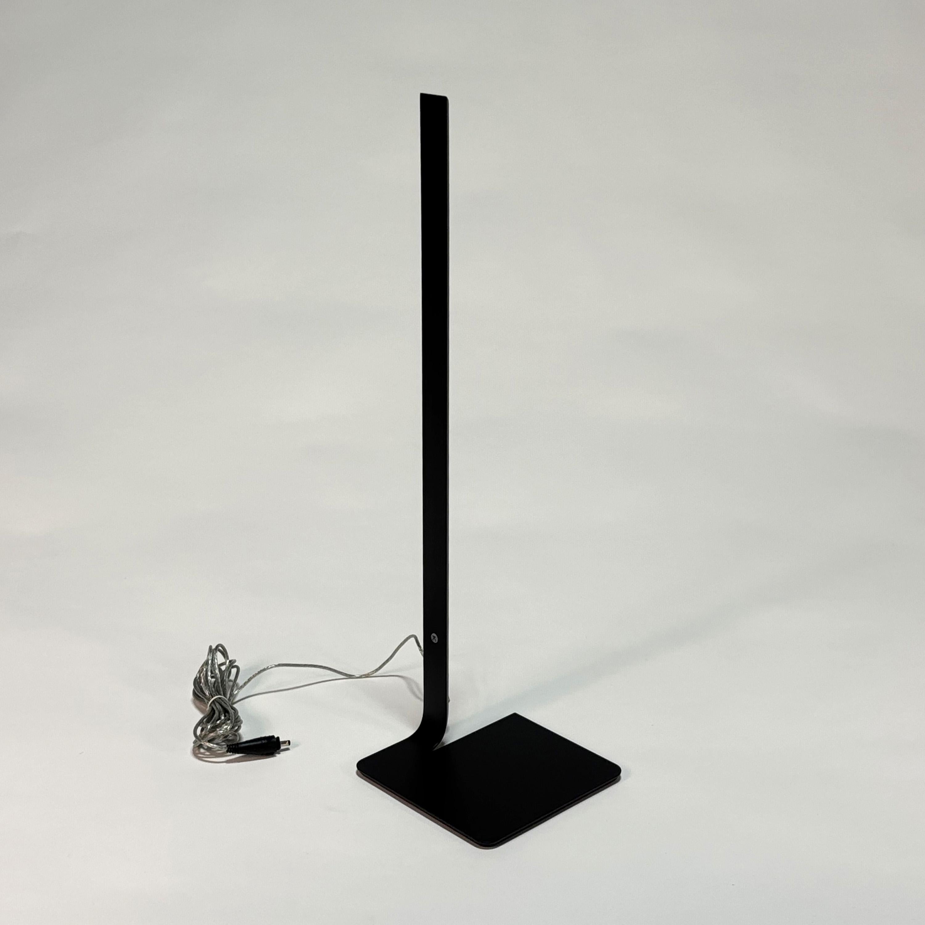 Up Table Lamp in Black by François-Xavier Balléry
2015
Arpel Lighting

Touch switch with 4 preset levels
Luminous flux: 900 Lumens
Color temperature: 3100K
Color index > 90
Voltage: in 100-240V / out 24V
Energy consumption 11 watts
US, EU and UK