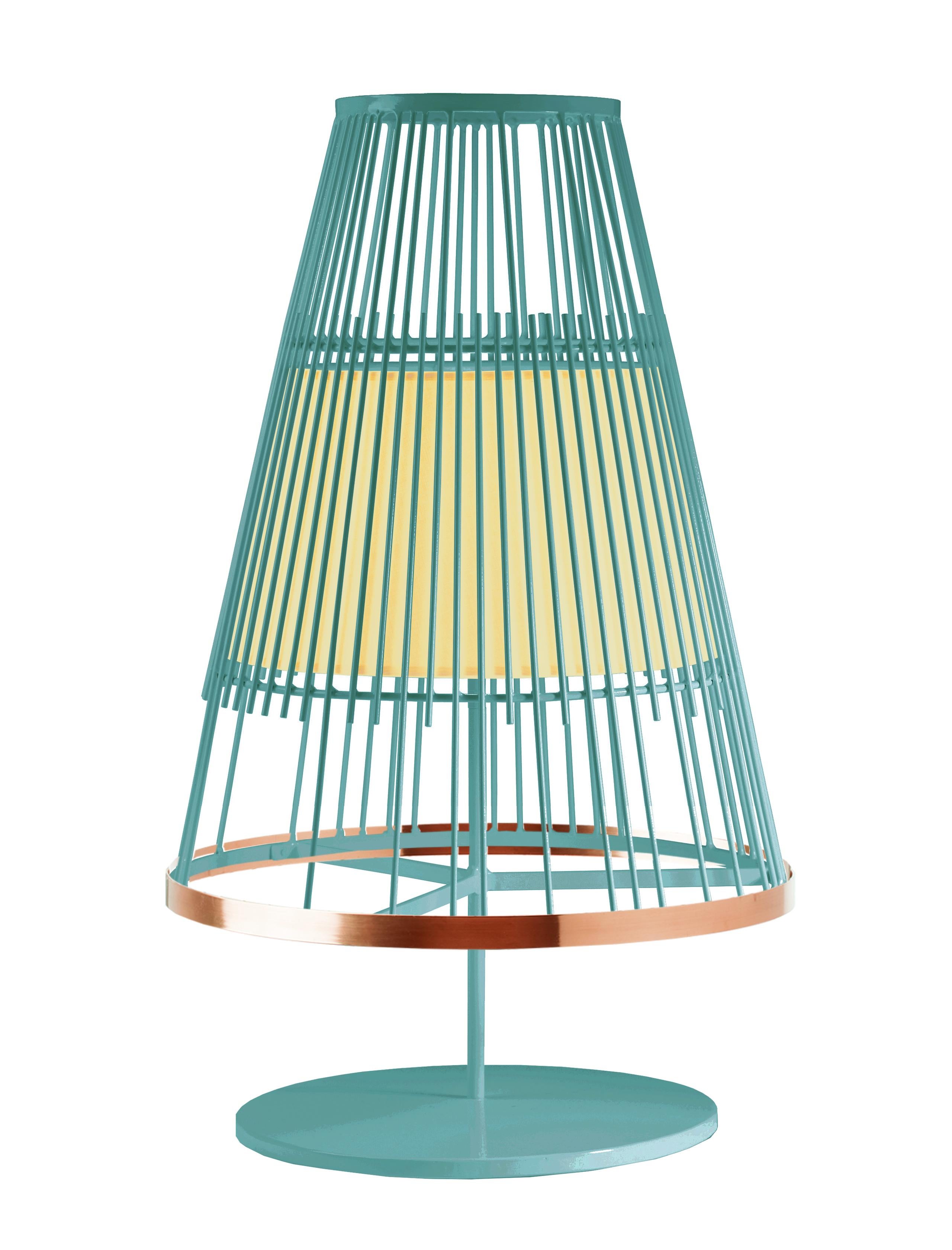 Lampe de bureau d'inspiration Art Déco contemporaine en ivoire et laiton poli en vente 2