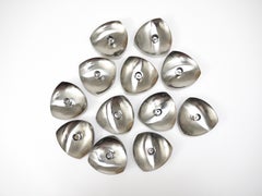 Up to 8 Arne Jacobsen Triangular Candle Holders by Stelton Denmark, 1960s