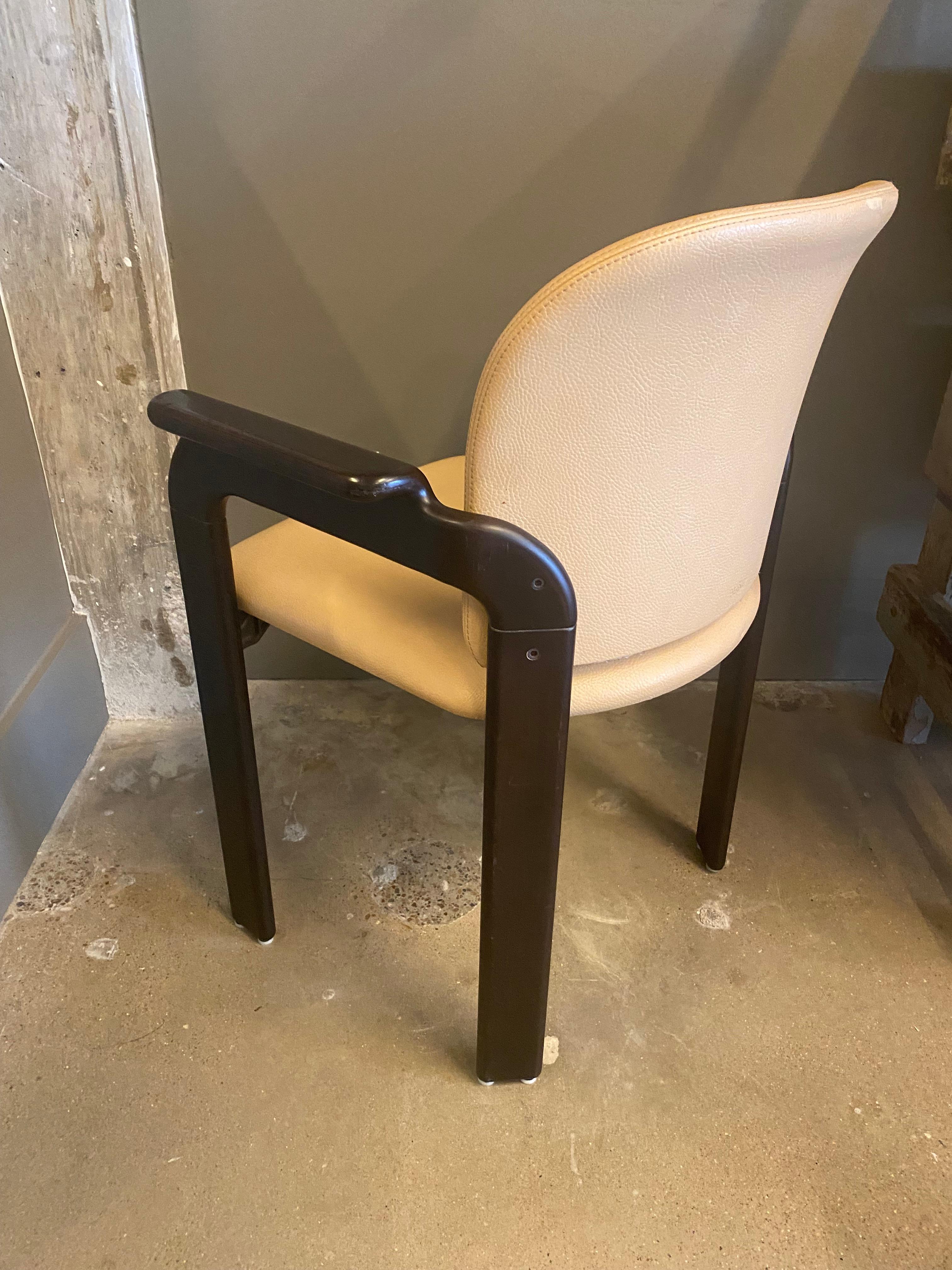 6 Leather Dining Chairs by Haussmann for Dietiker, Sold in Pairs 4