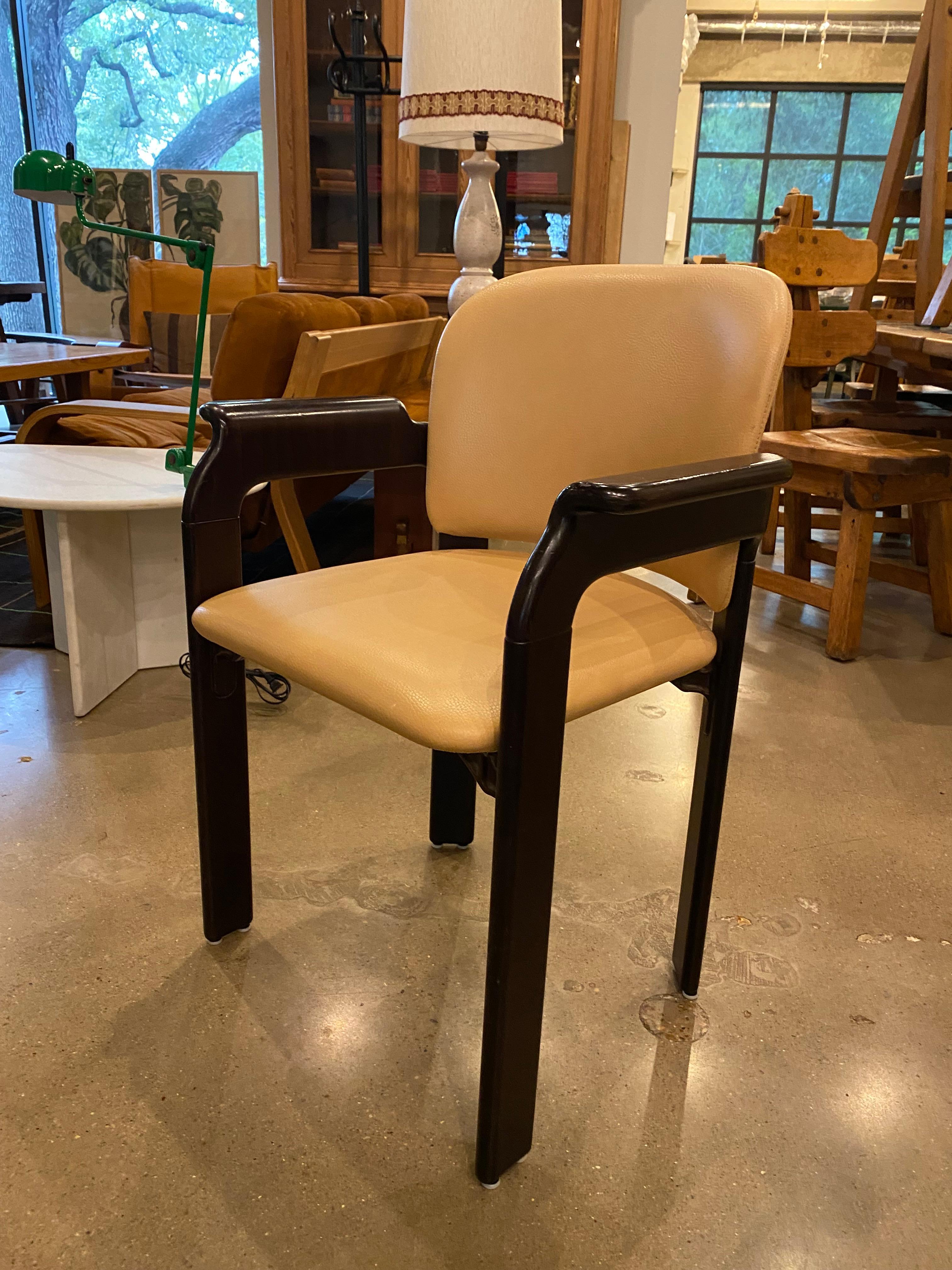 6 Leather Dining Chairs by Haussmann for Dietiker, Sold in Pairs 9
