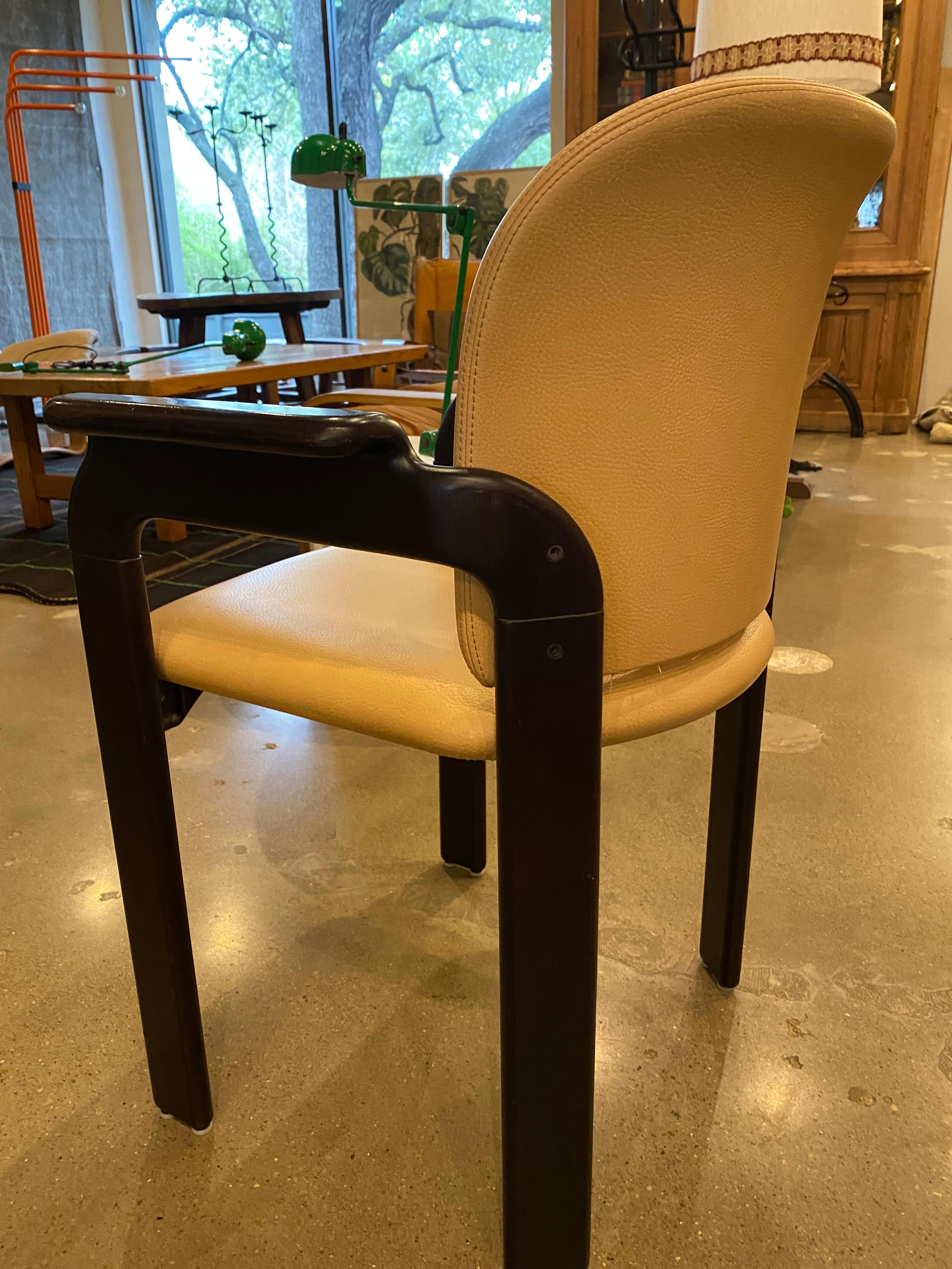 6 Leather Dining Chairs by Haussmann for Dietiker, Sold in Pairs 10