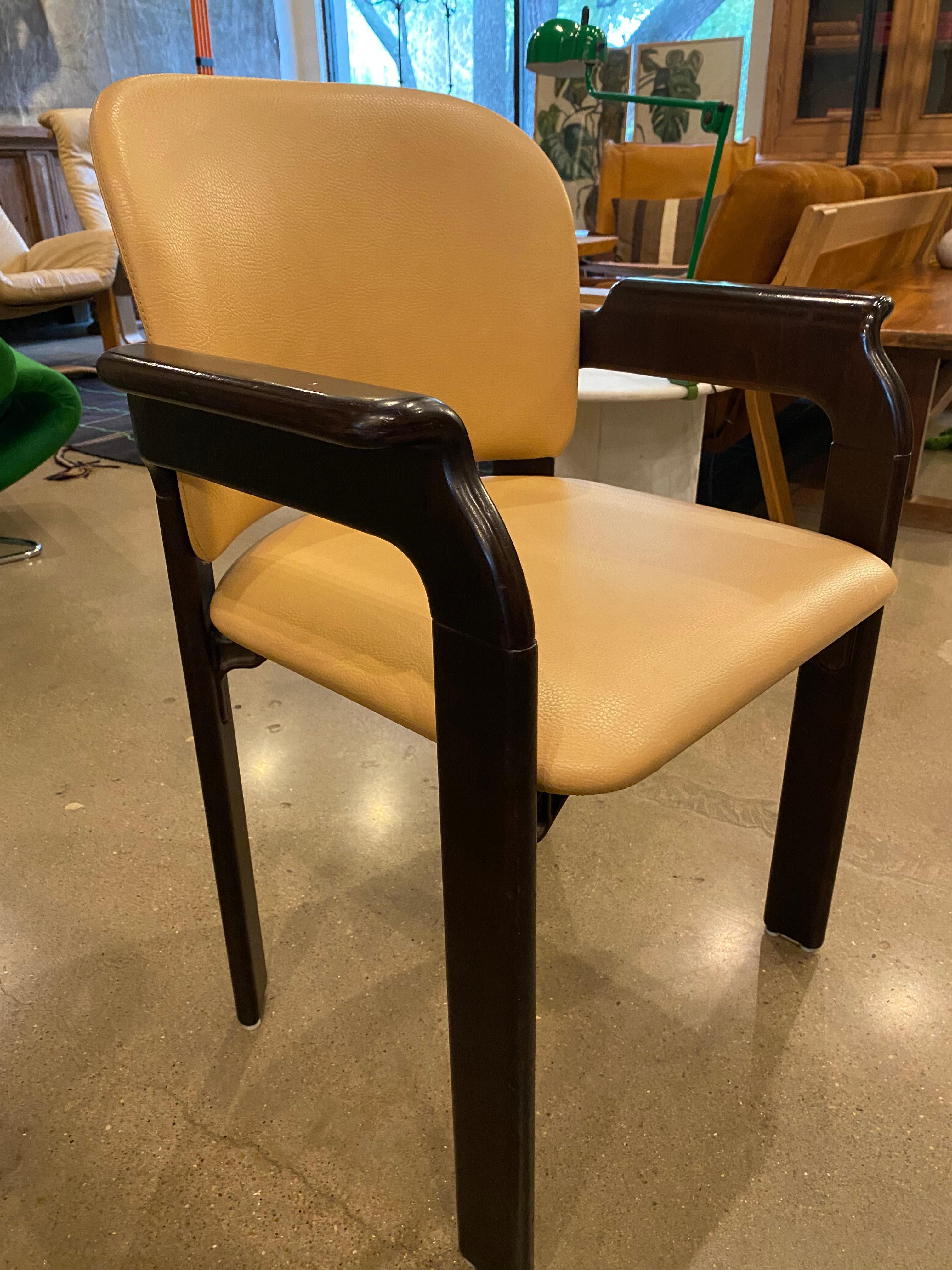 6 Leather Dining Chairs by Haussmann for Dietiker, Sold in Pairs 12