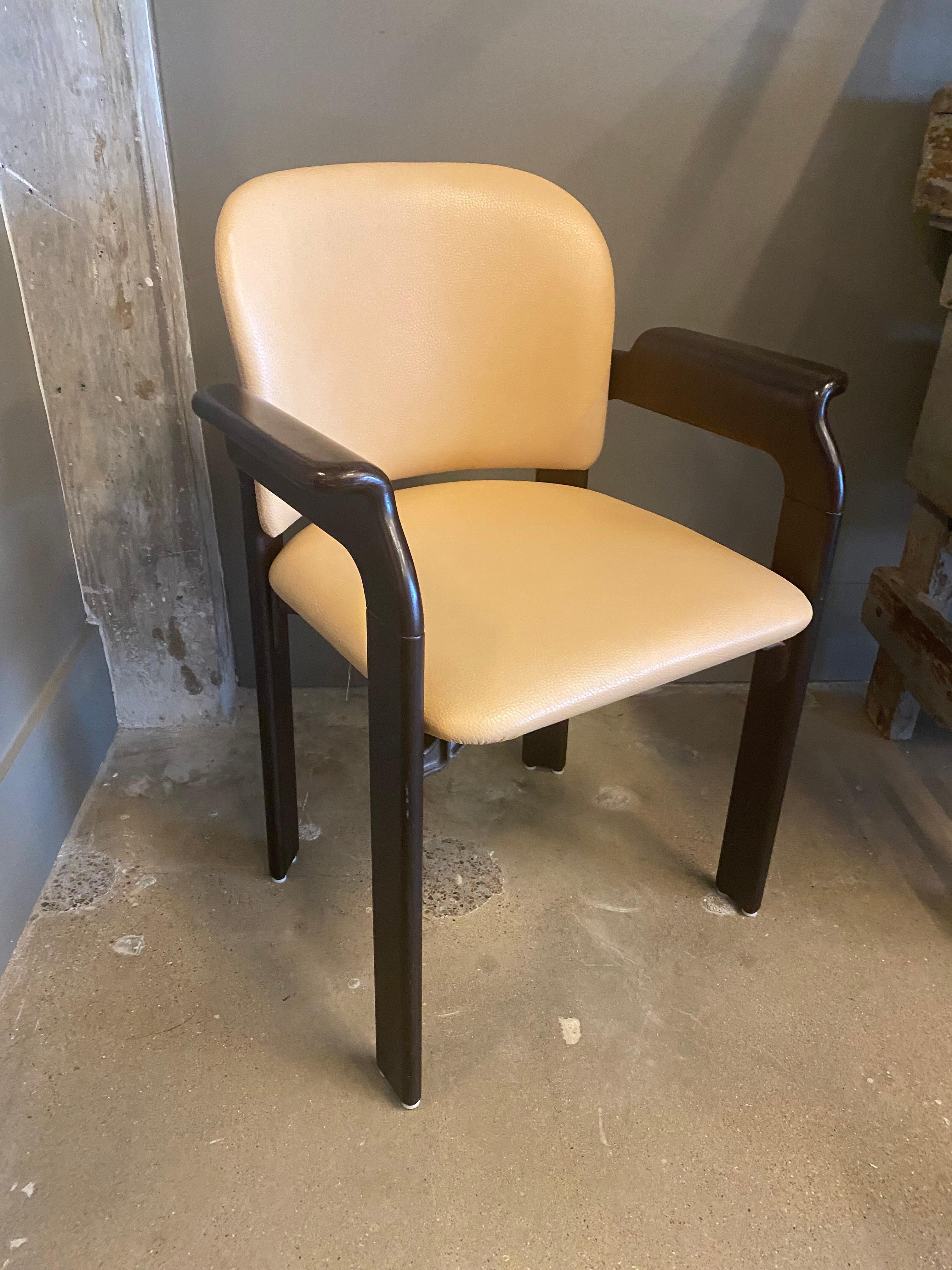 6 Leather Dining Chairs by Haussmann for Dietiker, Sold in Pairs 2