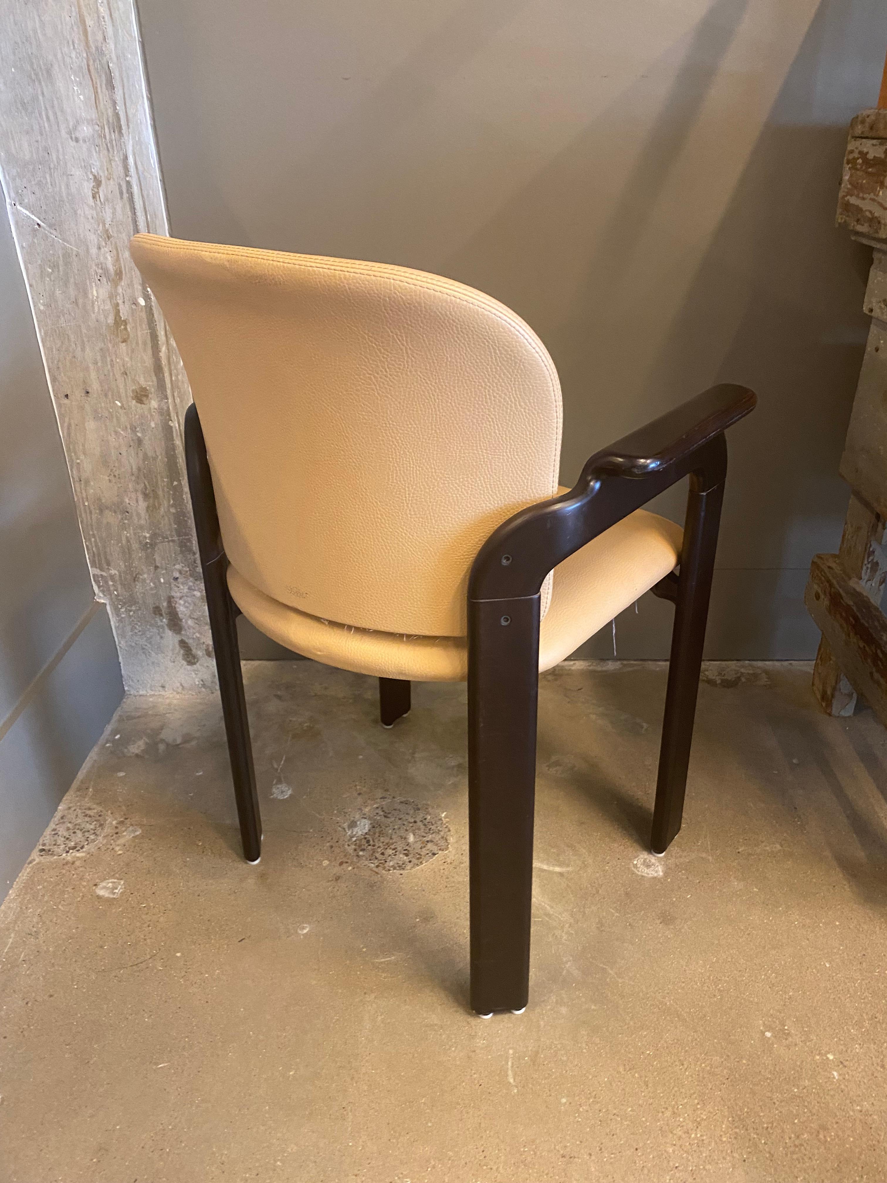 6 Leather Dining Chairs by Haussmann for Dietiker, Sold in Pairs 3
