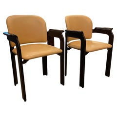 6 Leather Dining Chairs by Haussmann for Dietiker, Sold in Pairs