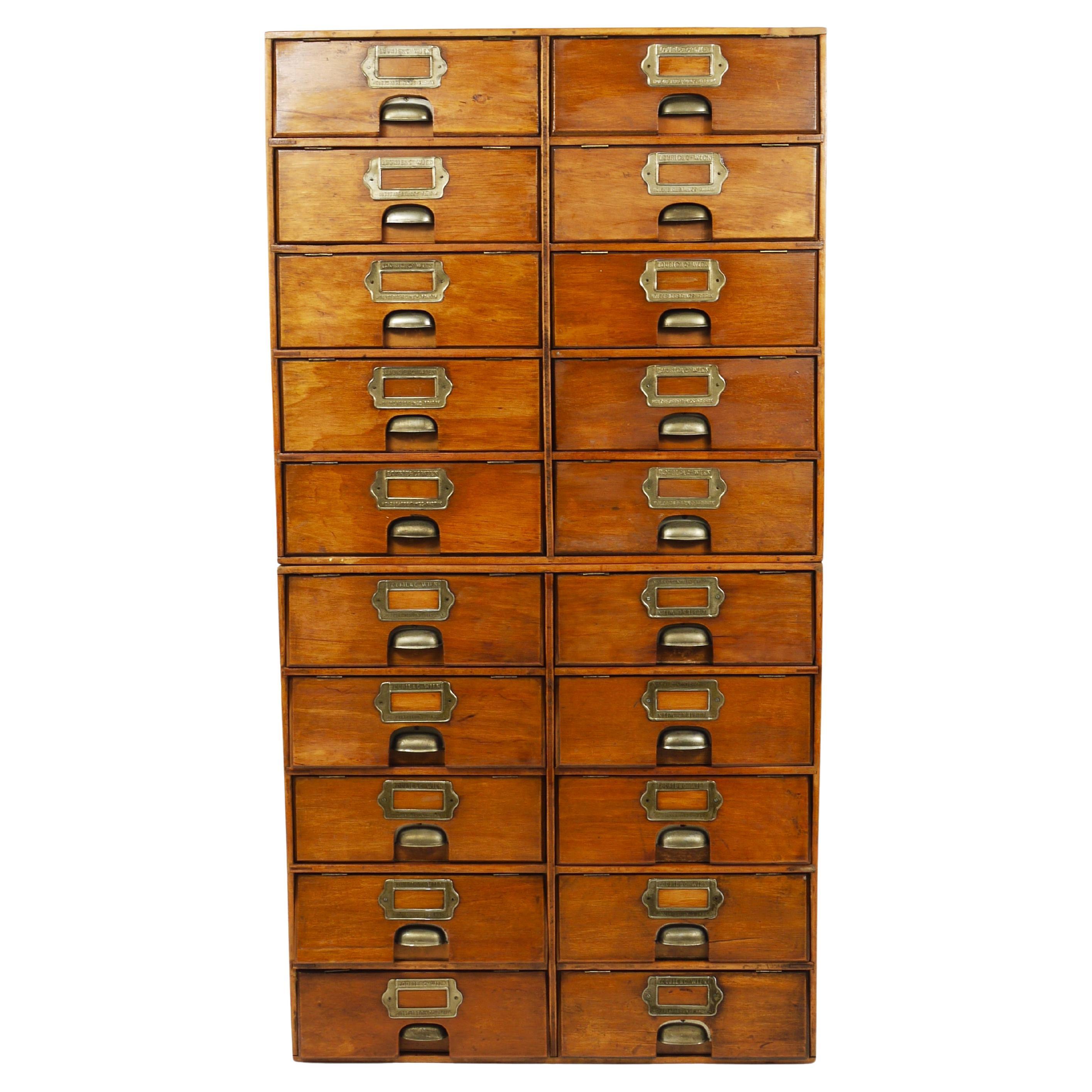 Up to 2 Antique Wooden Chest Of Drawers, Filing Cabinet, Lourié & Co Vienna 1910