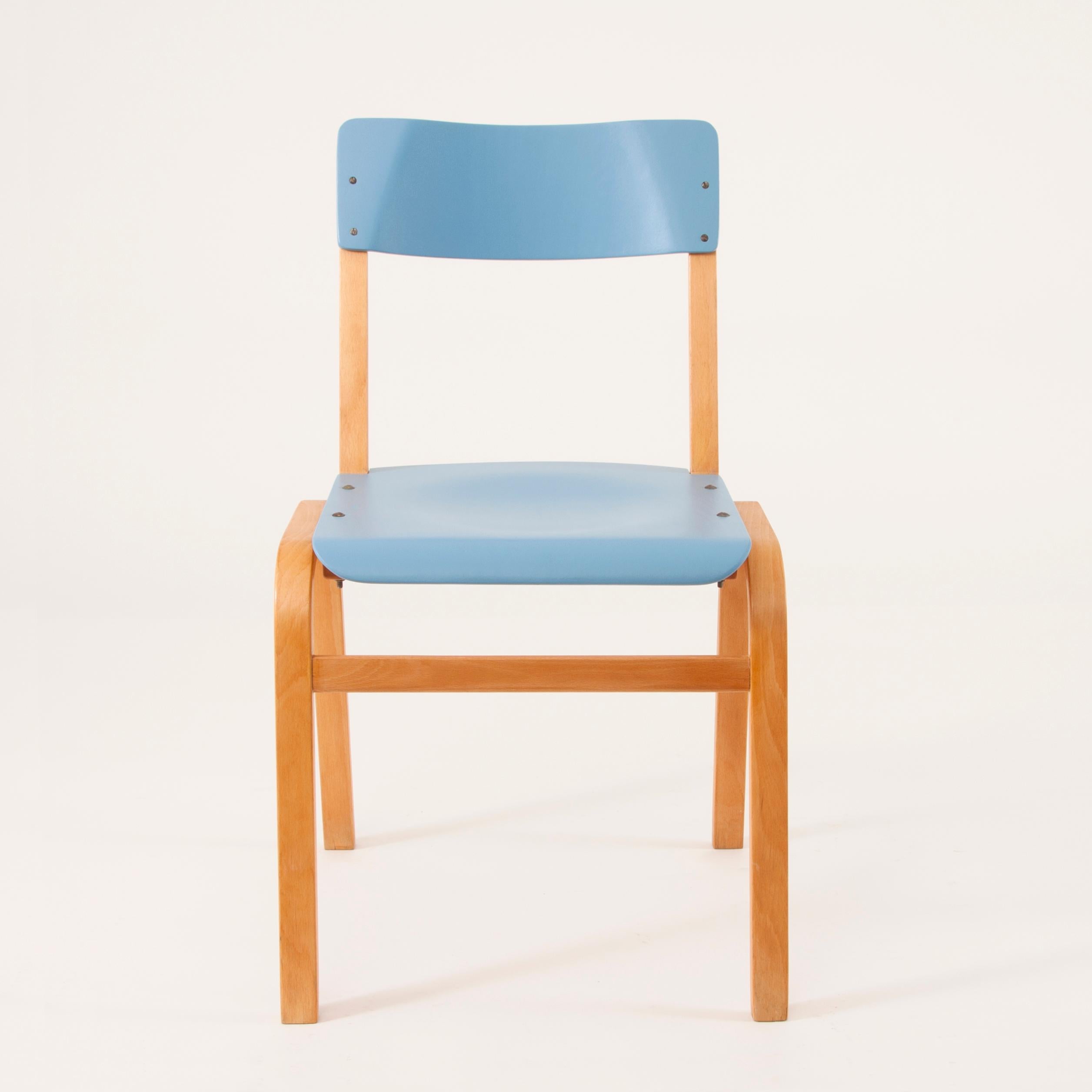 Up to 24 Colorful Midcentury Bentwood Chairs by Ton, Czechoslovakia, 1960s 9
