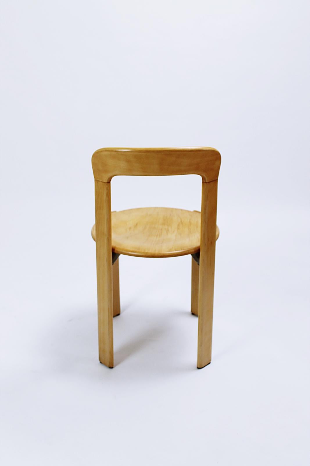 Swiss   Stacking Chairs by Bruno Rey for Dietiker Switzerland, 1970 For Sale