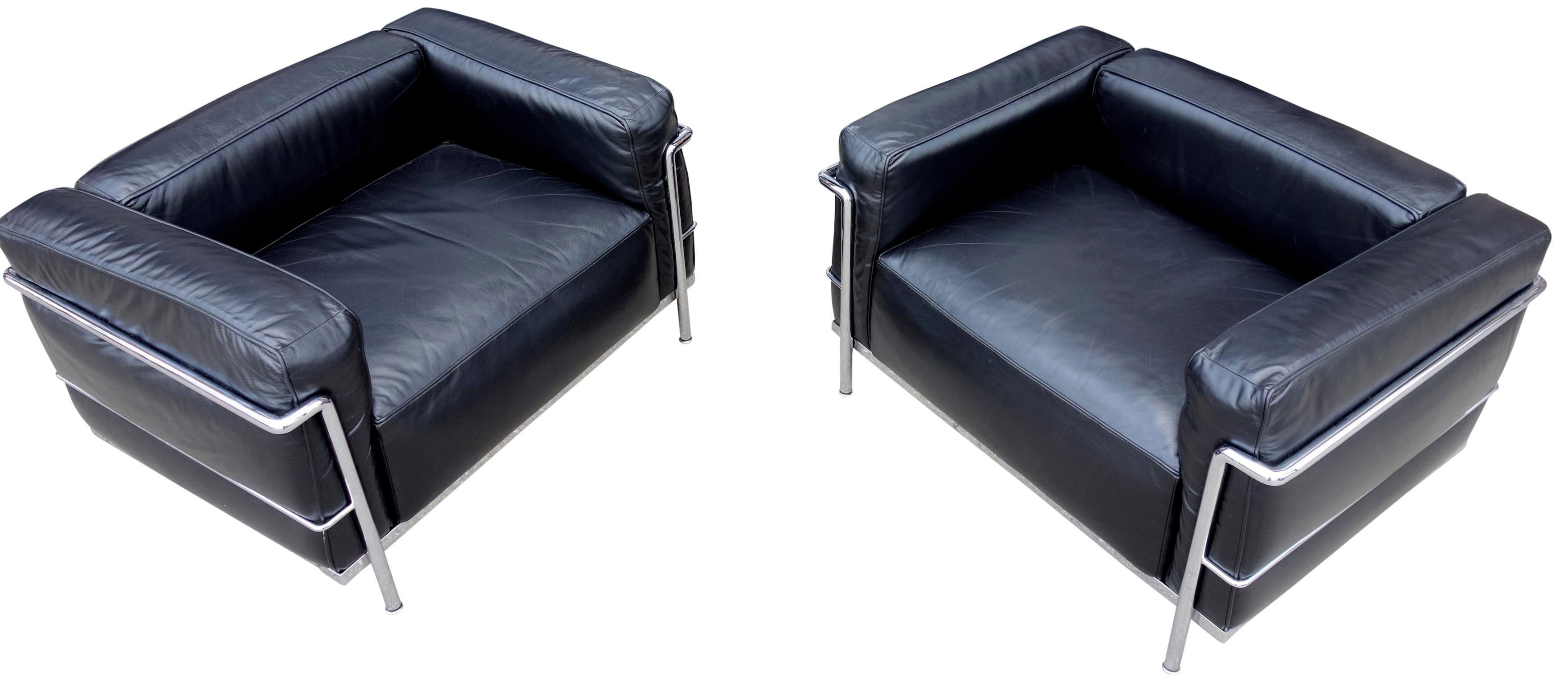 20th Century Up to 6 Midcentury LC3 Chairs by Le Corbusier for Cassina