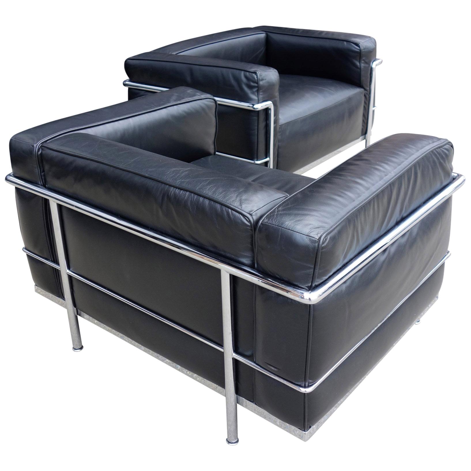 Up to 6 Midcentury LC3 Chairs by Le Corbusier for Cassina