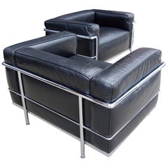 Up to 6 Midcentury LC3 Chairs by Le Corbusier for Cassina