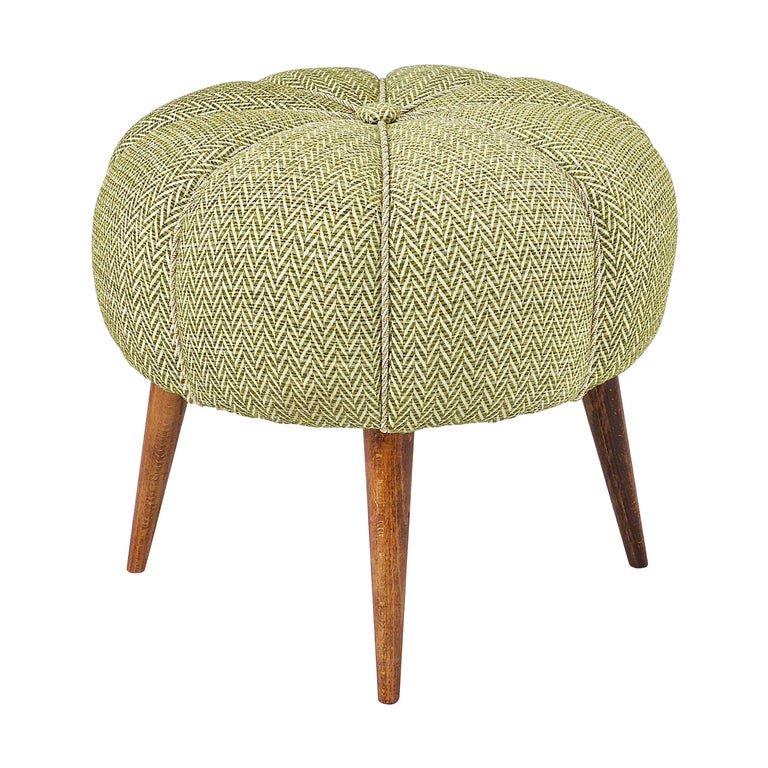 Mid century pouf ottoman deals
