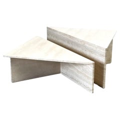 Up & Up travertine coffee tables